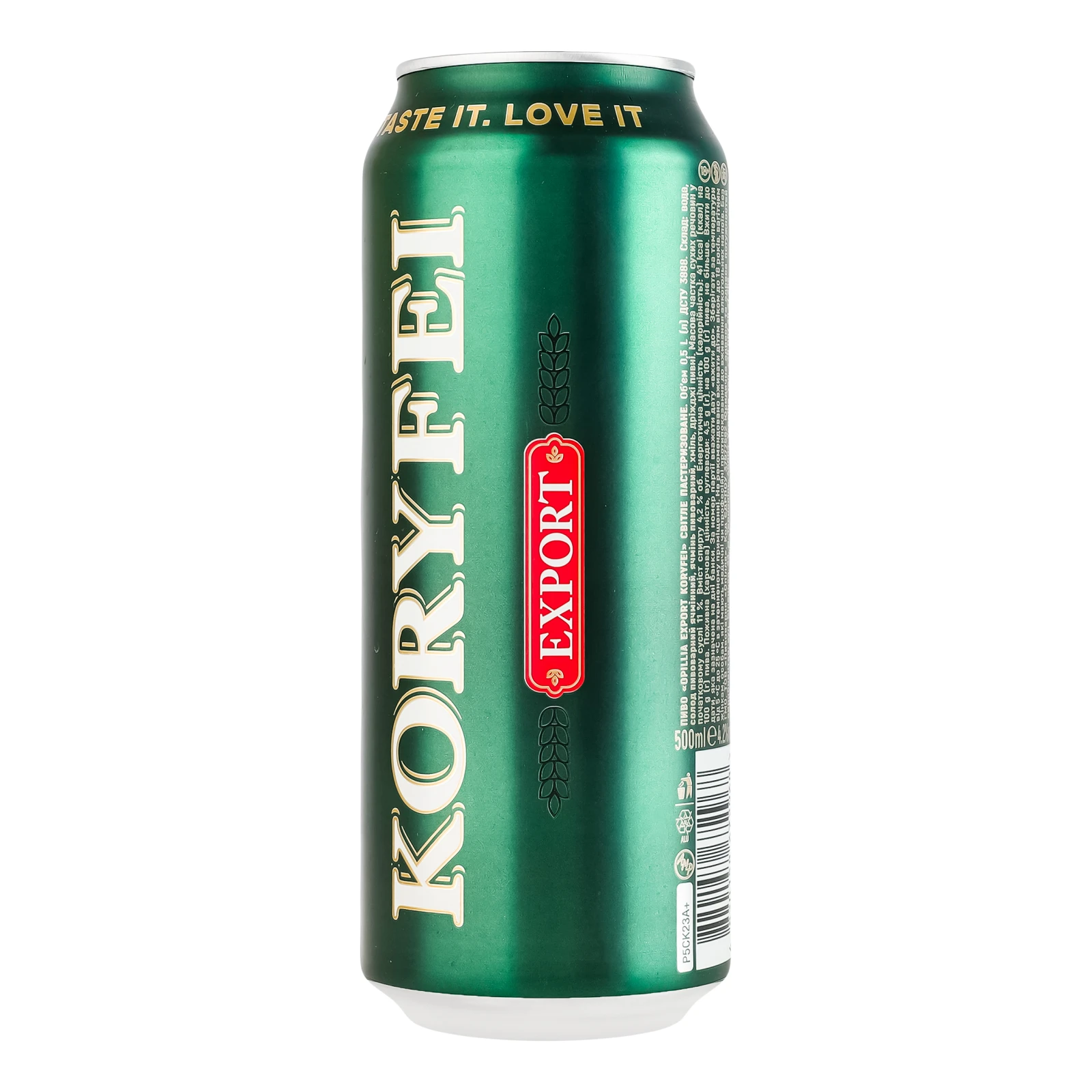 Пиво Opillia Export Koryfei світле пастеризоване 4.2% 0.5л Фото №:2