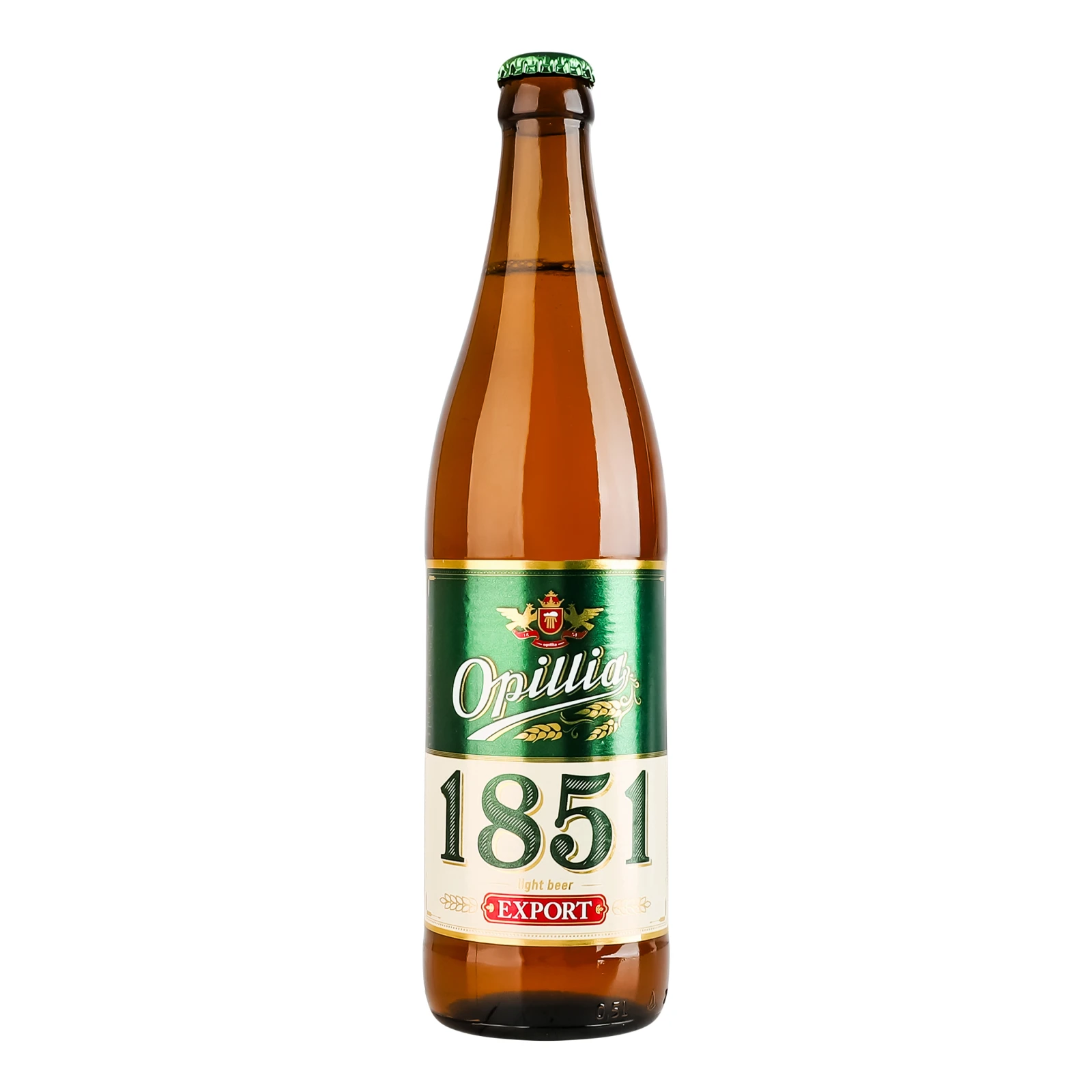 Пиво Opillia Export 1851 світле пастеризоване 4.7% 0.5л