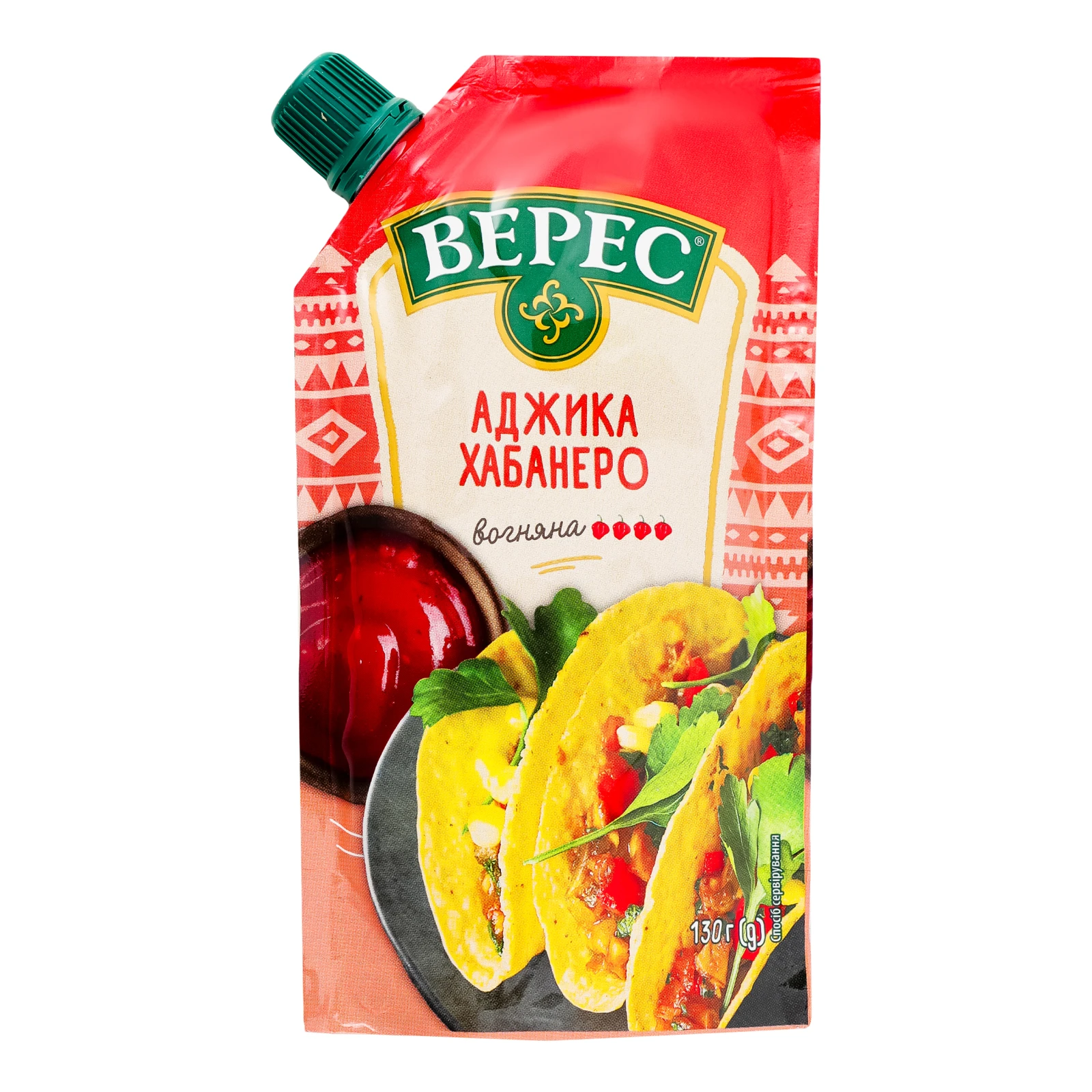 Аджика Верес Хабанеро вогняна нестерилізована 130г Фото №:1