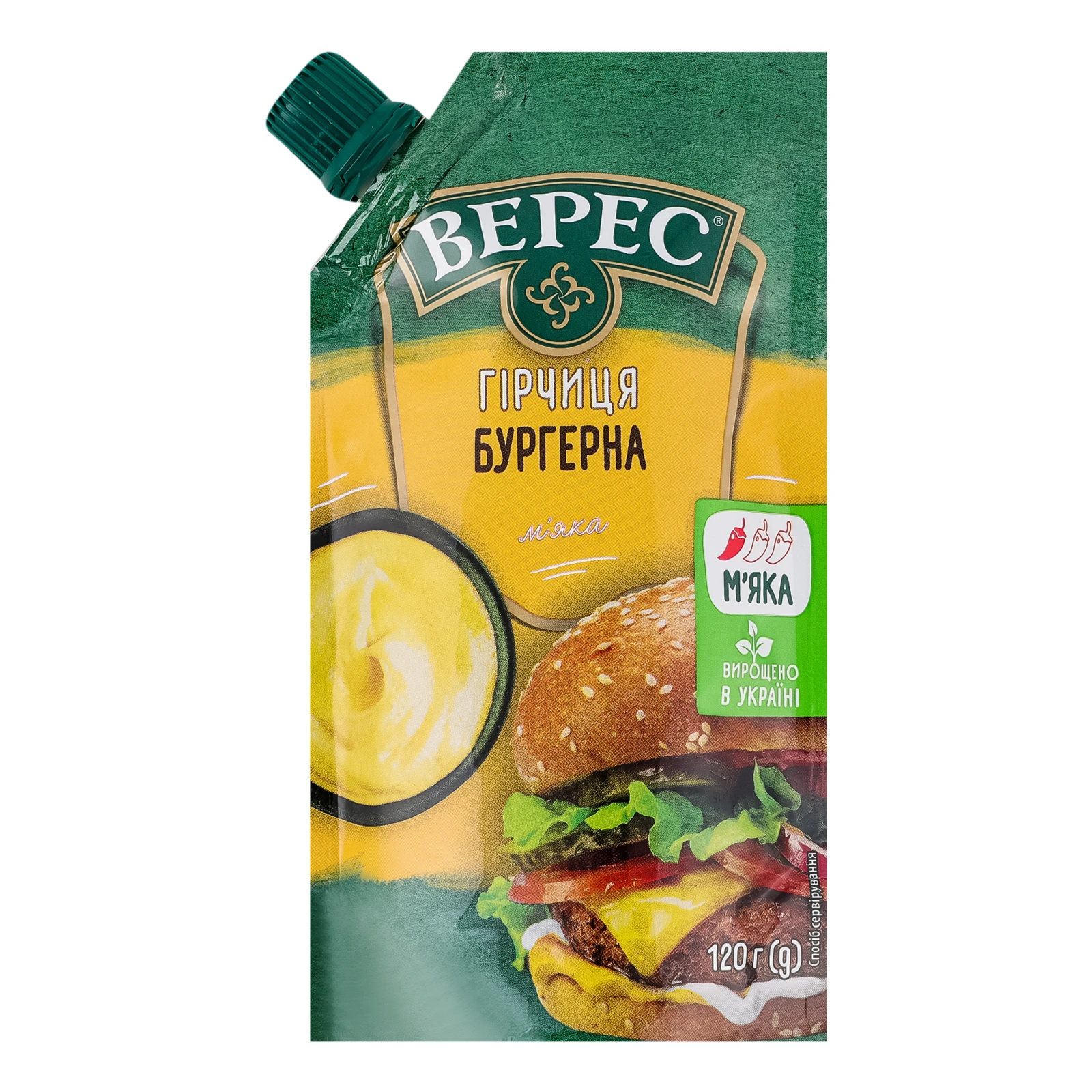 Гірчиця Верес Бургерна м'яка 120г Фото №:1