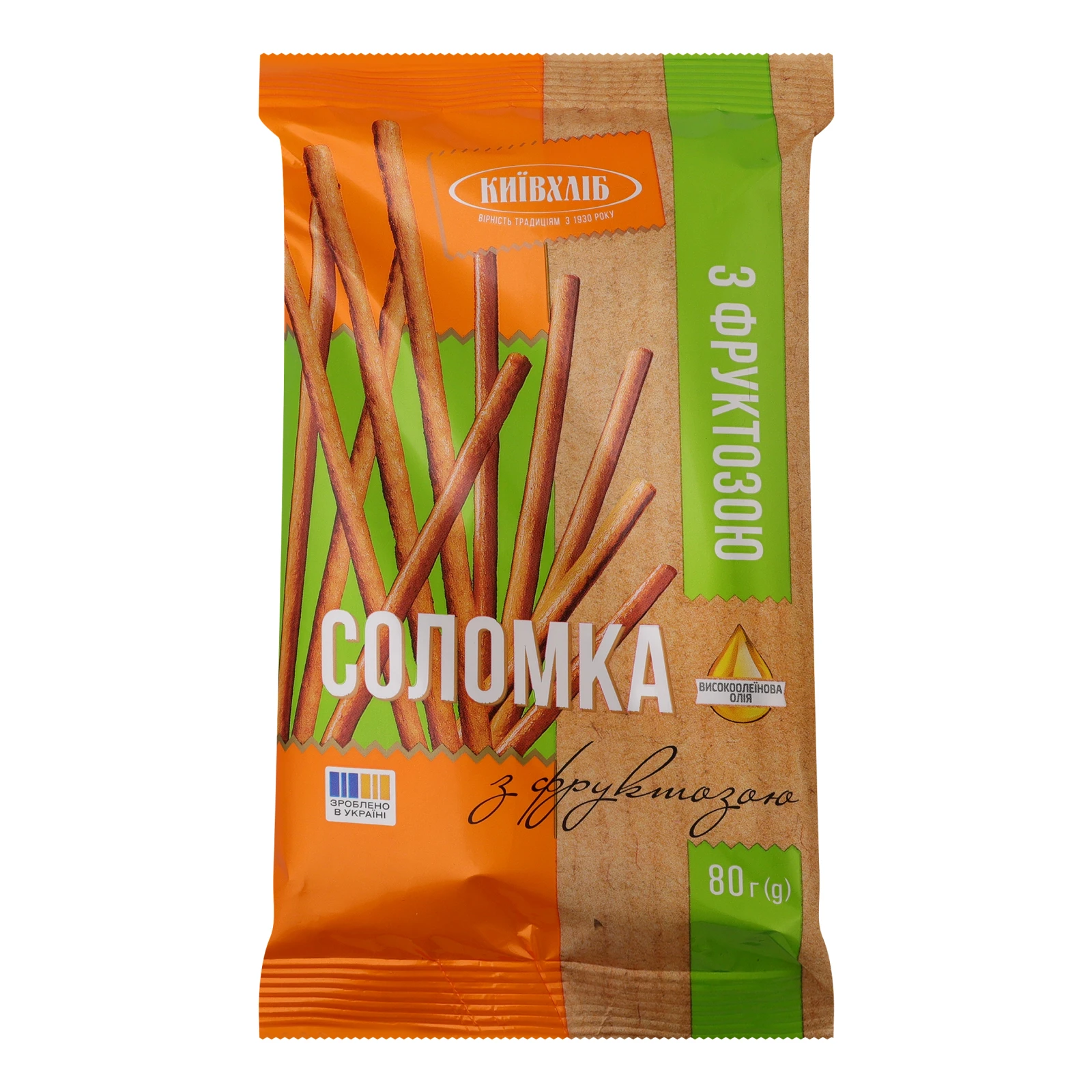 Соломка Київхліб з фруктозою 80г Фото №:1