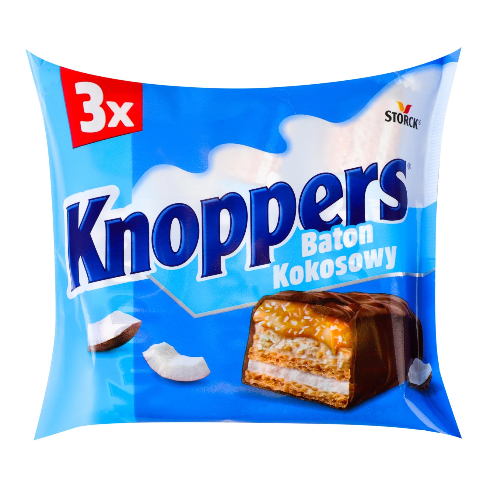 Батончик Knoppers вафельний з кокосом 120г Фото навігації №:1
