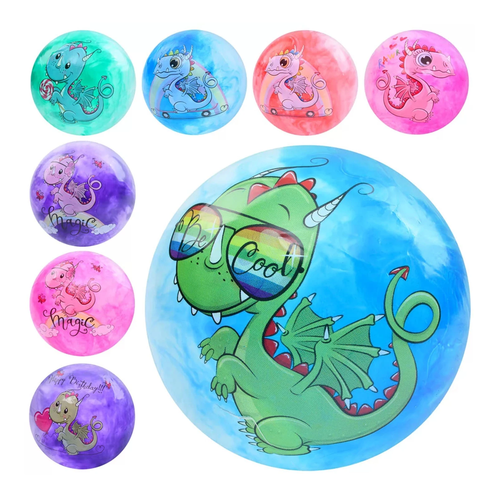 М`яч дитячий MS 3996-2 9 дюймів ПВХ 5 кольорів 6 видів Фото №:1