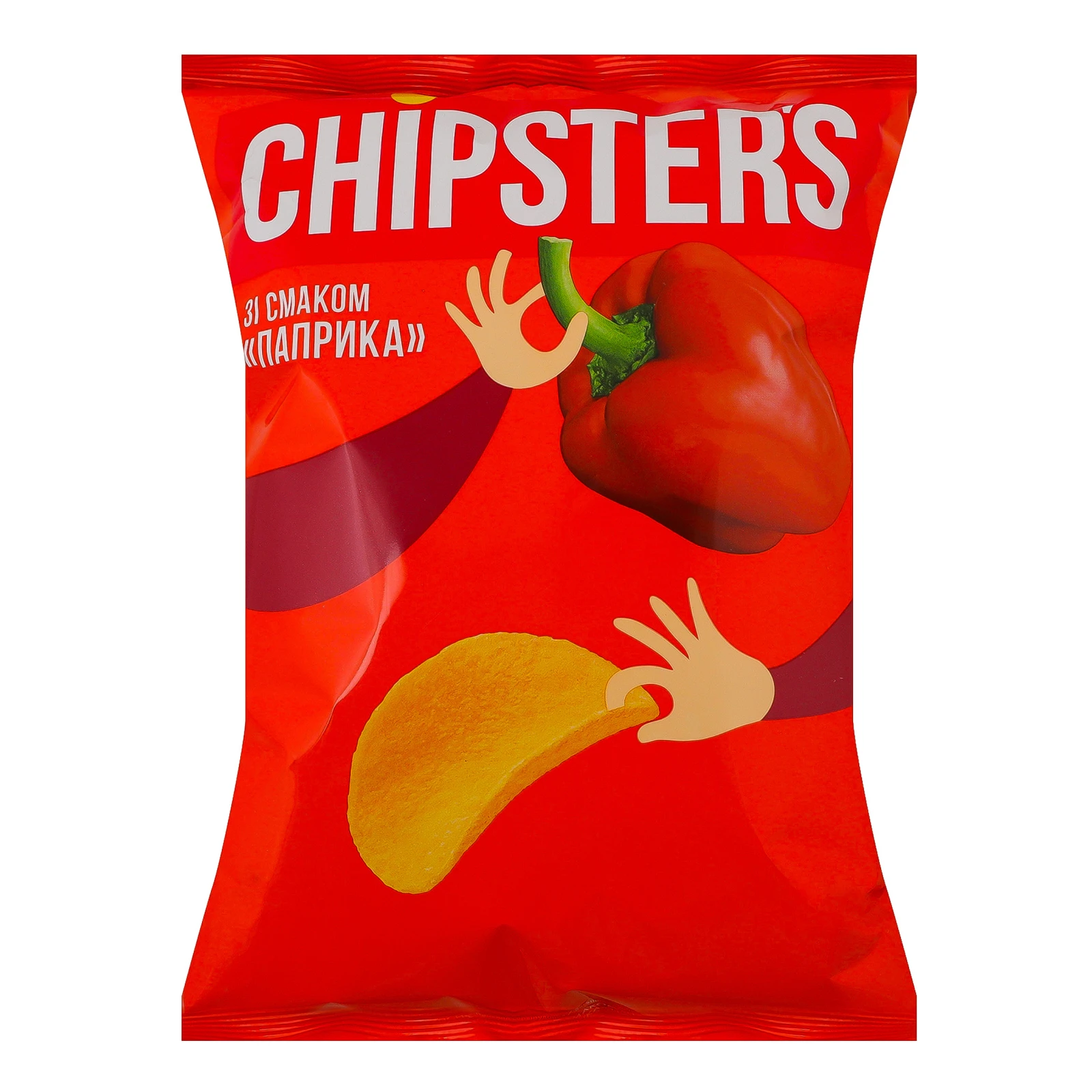 Чипси Chipster's картопляні зі смаком Паприка 100г Фото №:1