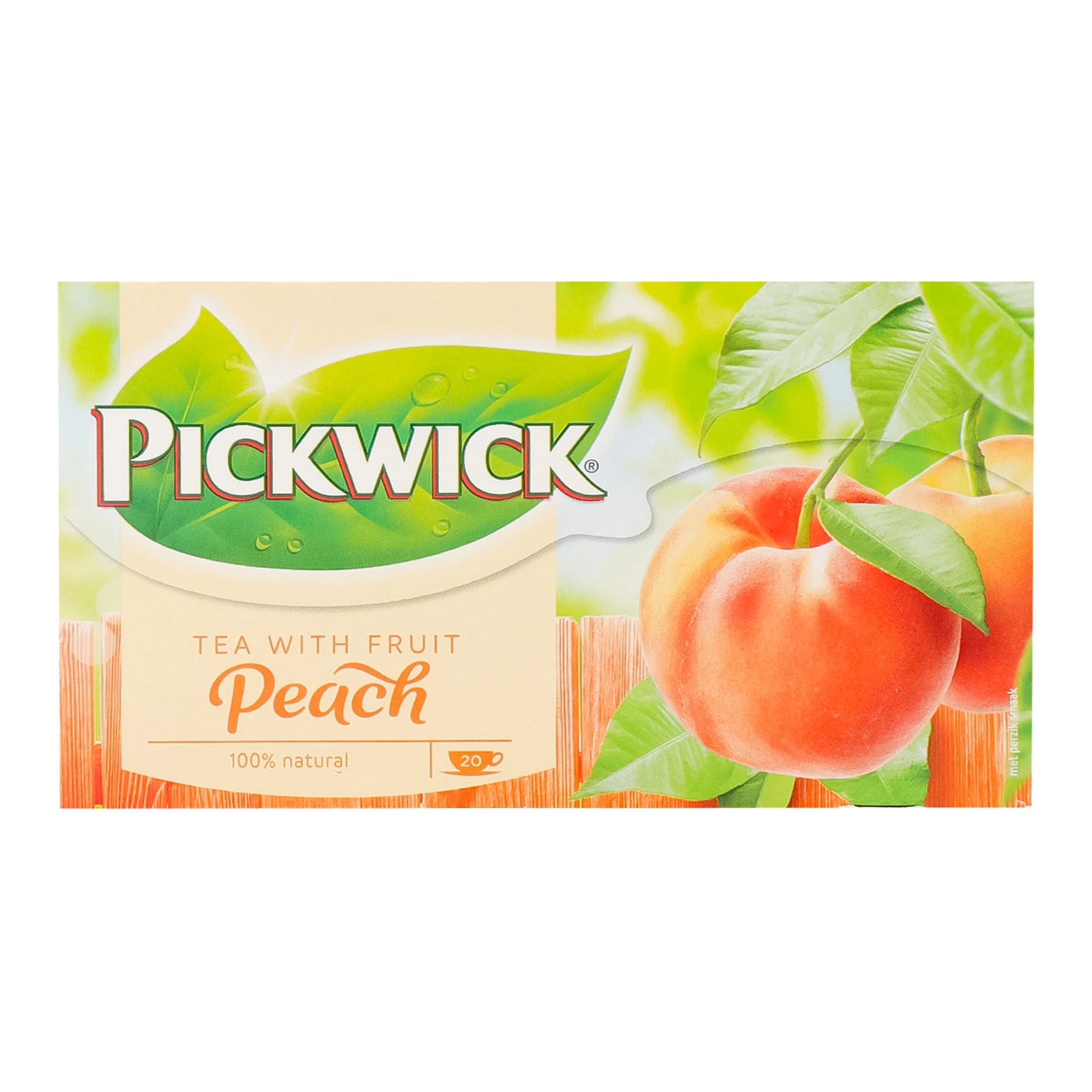 Чай Pickwick Peach чорний ароматизований 20*1.5г Фото №:1