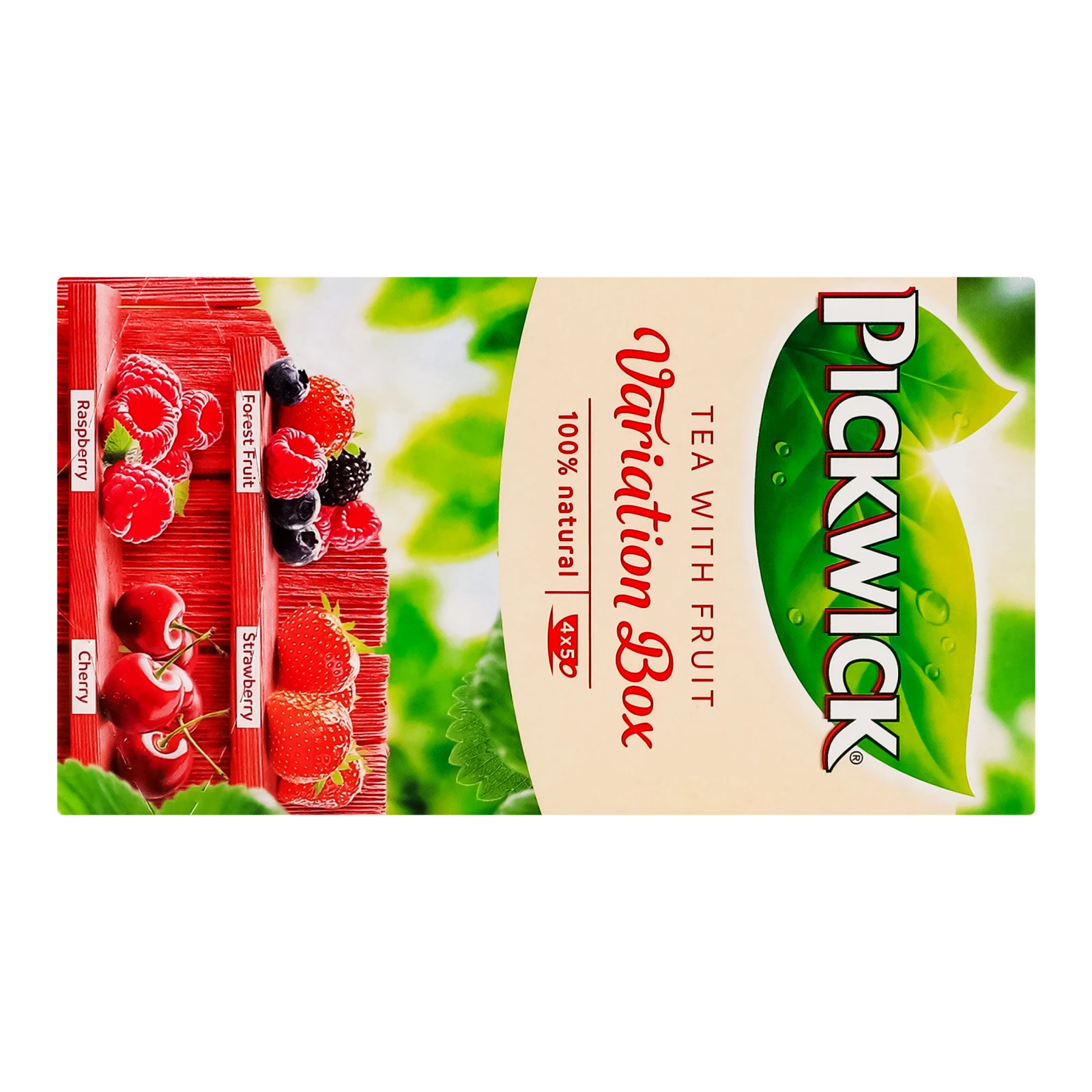 Чай Pickwick Variation Box чорний ароматизований зі шматочками фруктів, ягодами 20х1.5г фото 2