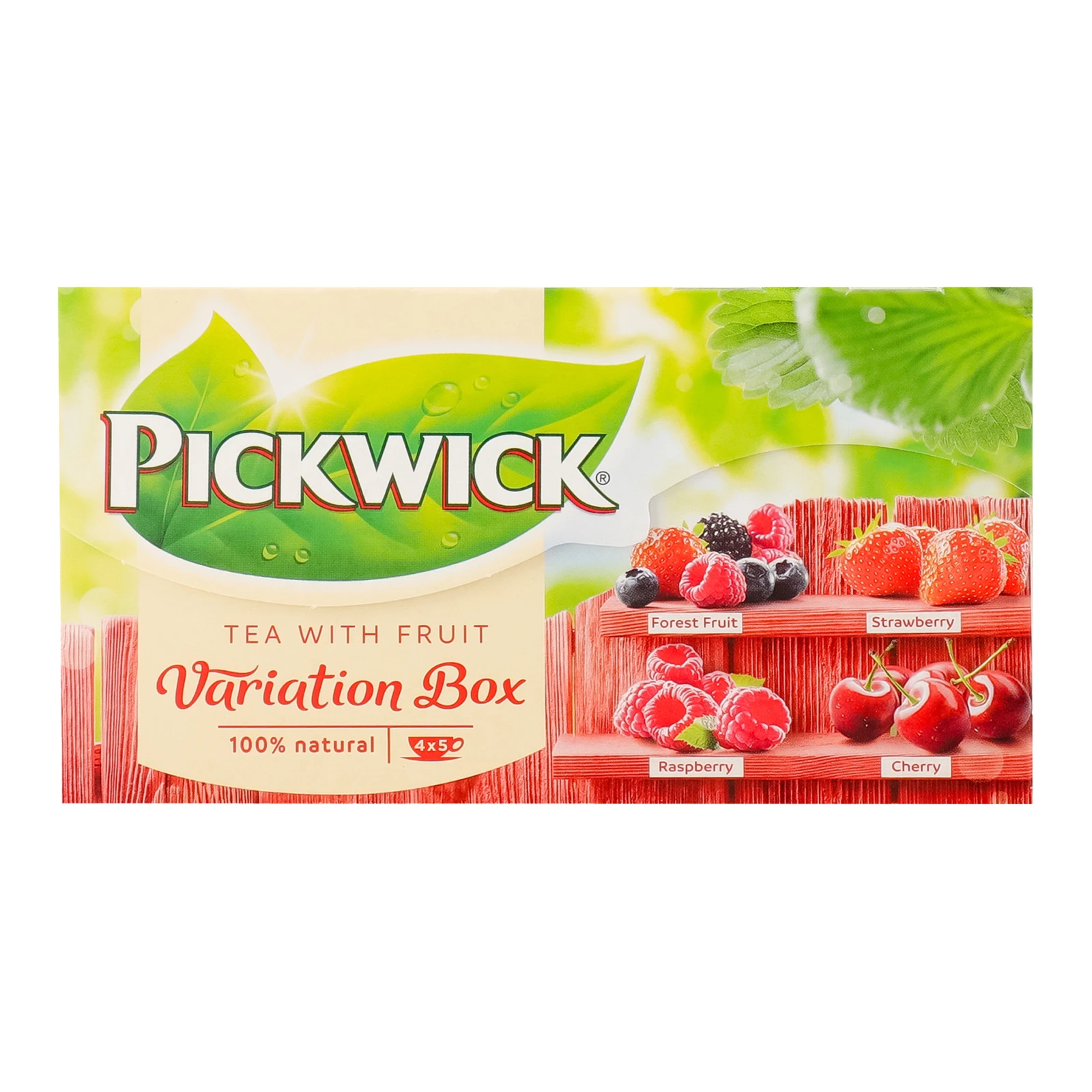 Чай Pickwick Variation Box чорний ароматизований зі шматочками фруктів ягодами 20*1.5г/уп Фото №:1