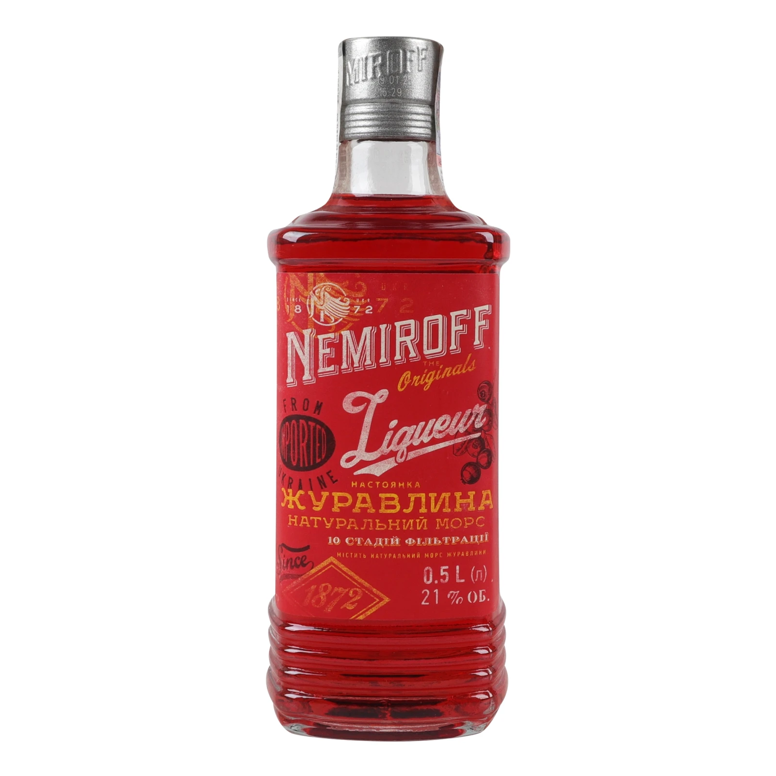 Настоянка Nemiroff 0,5л 21% Клюква Фото №:1