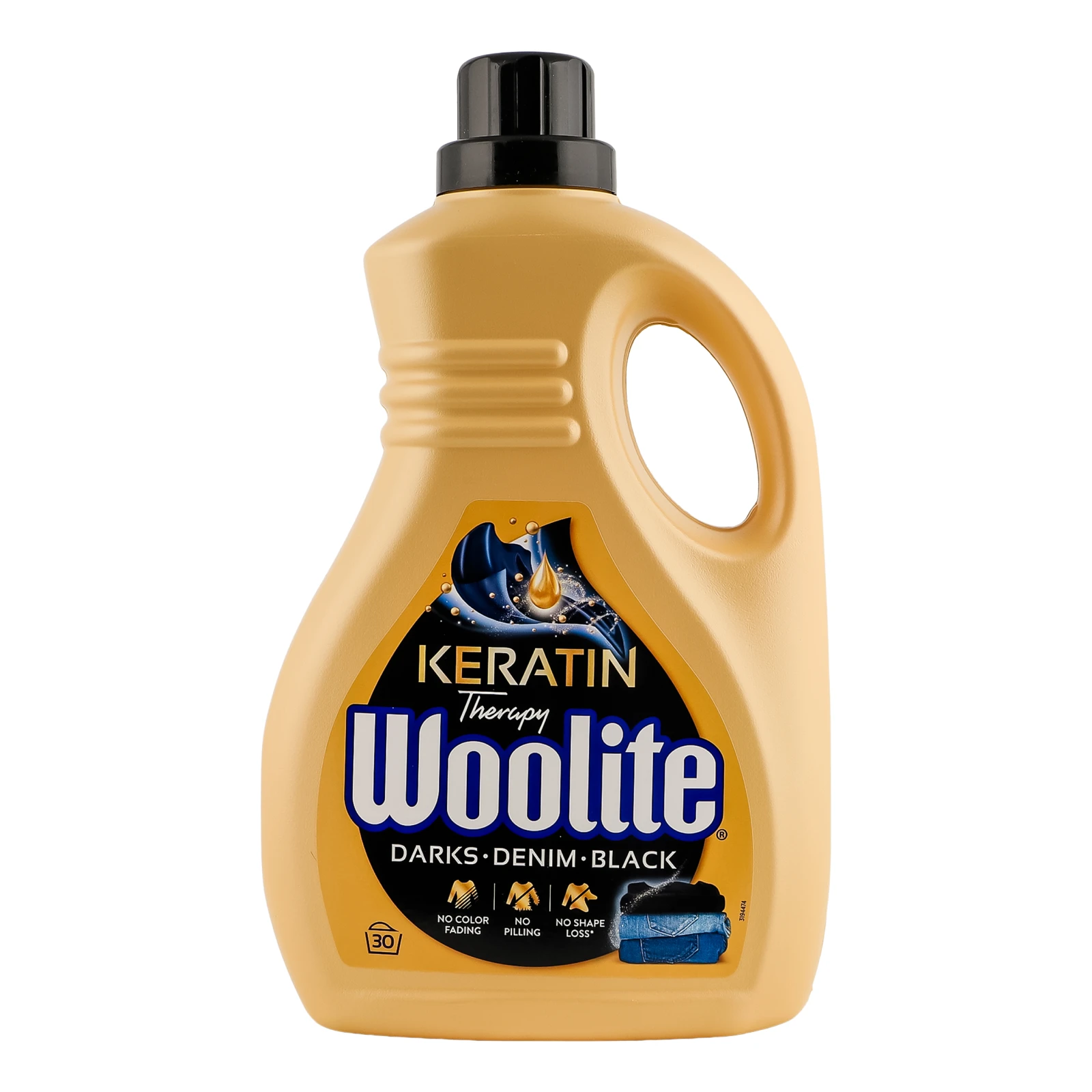 Засіб для прання Woolite Keratin therapy рідкий з кератином для чорних та джинсових тканин 1.8л Фото №:1