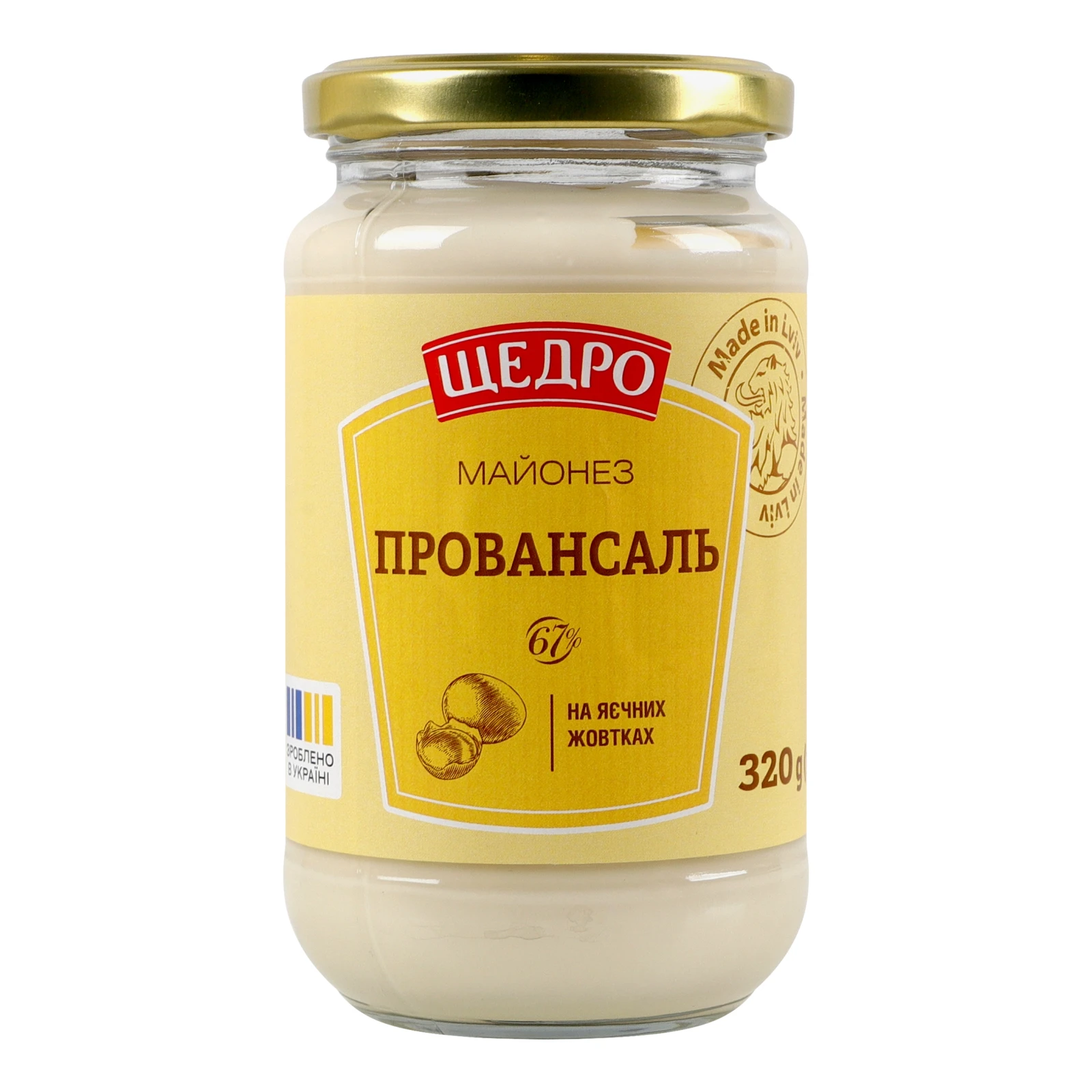 Майонез Щедро Провансаль 67% 320г Фото №:1