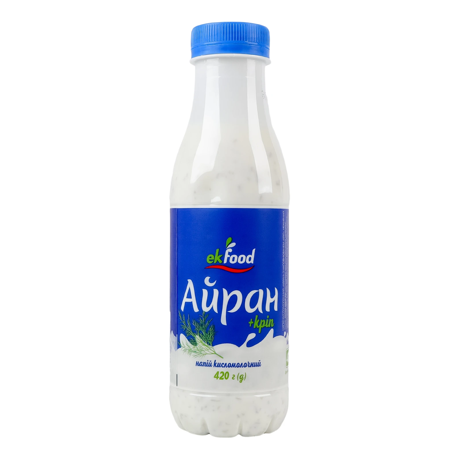 Айран Ekfood + кріп нежирний 420г Фото №:1