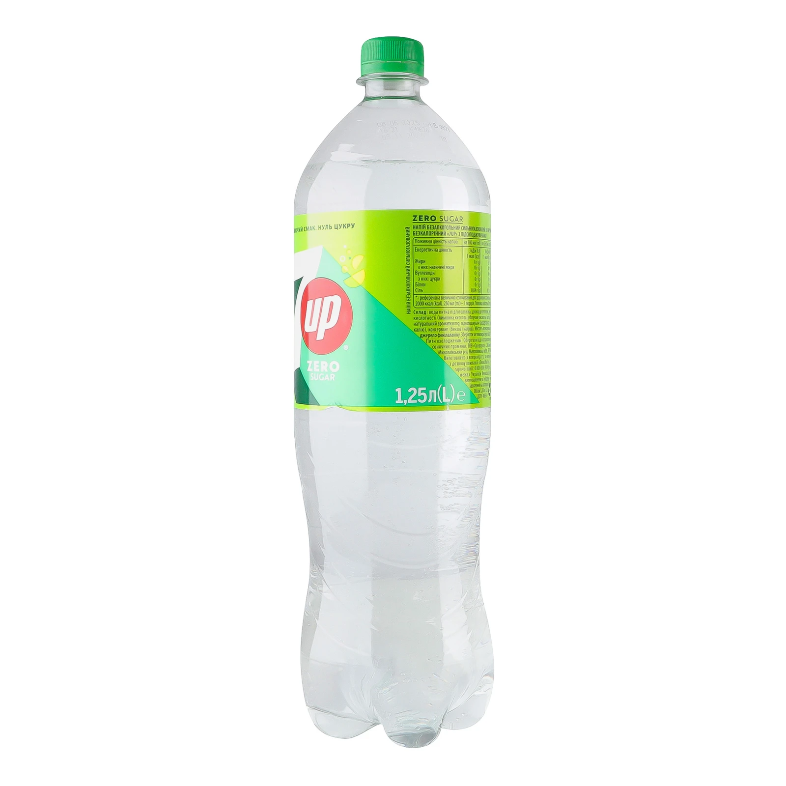 Напій 7UP Нуль цукру безкалорійний сильногазований 1.25л Фото №:2