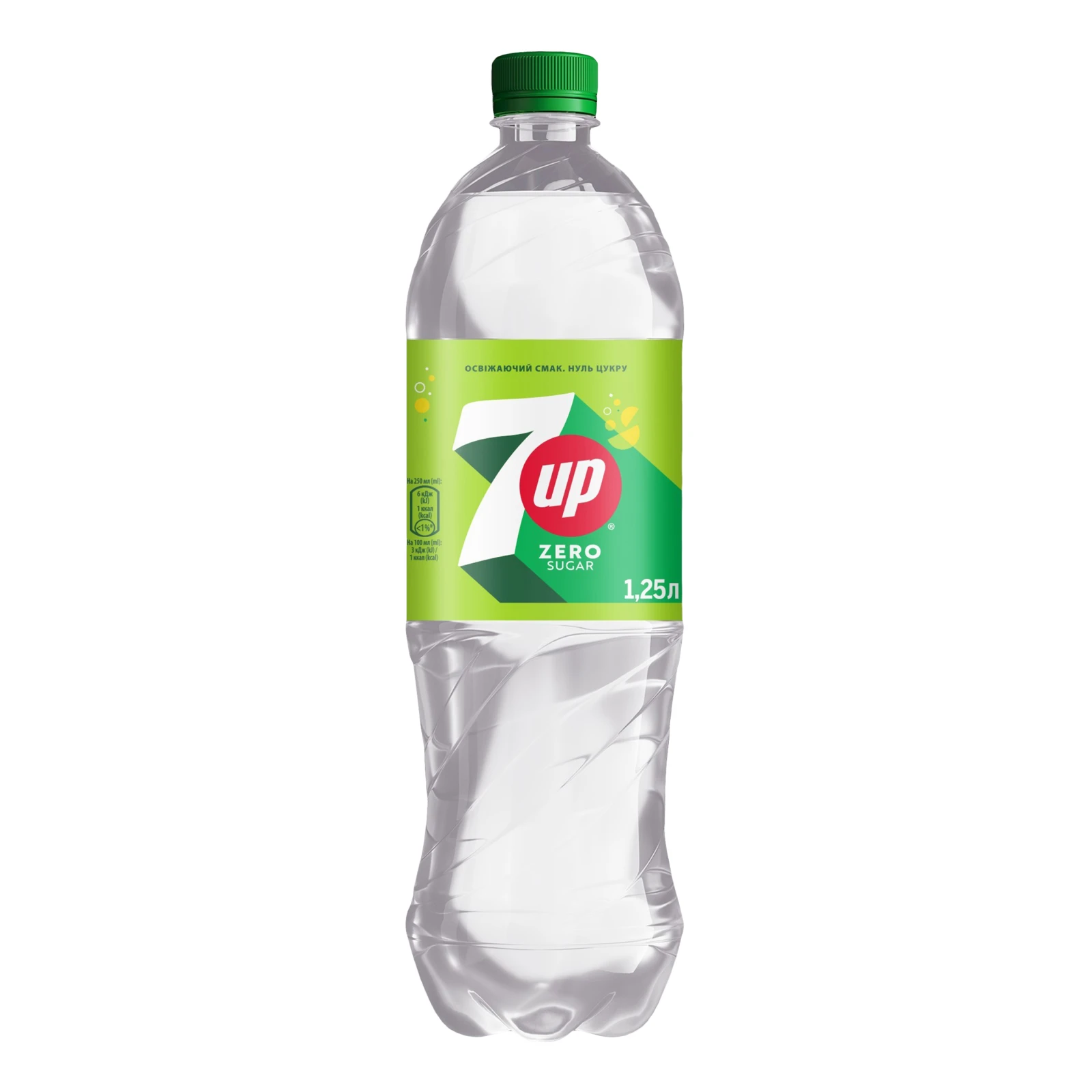 Напій 7 Up 1,25л zero sugar пл/пляш Фото №:1