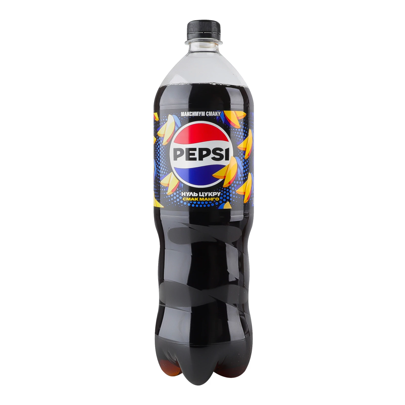 Напій Pepsi Нуль цукру безкалорійний сильногазований Манго 1.25л Фото навігації №:1