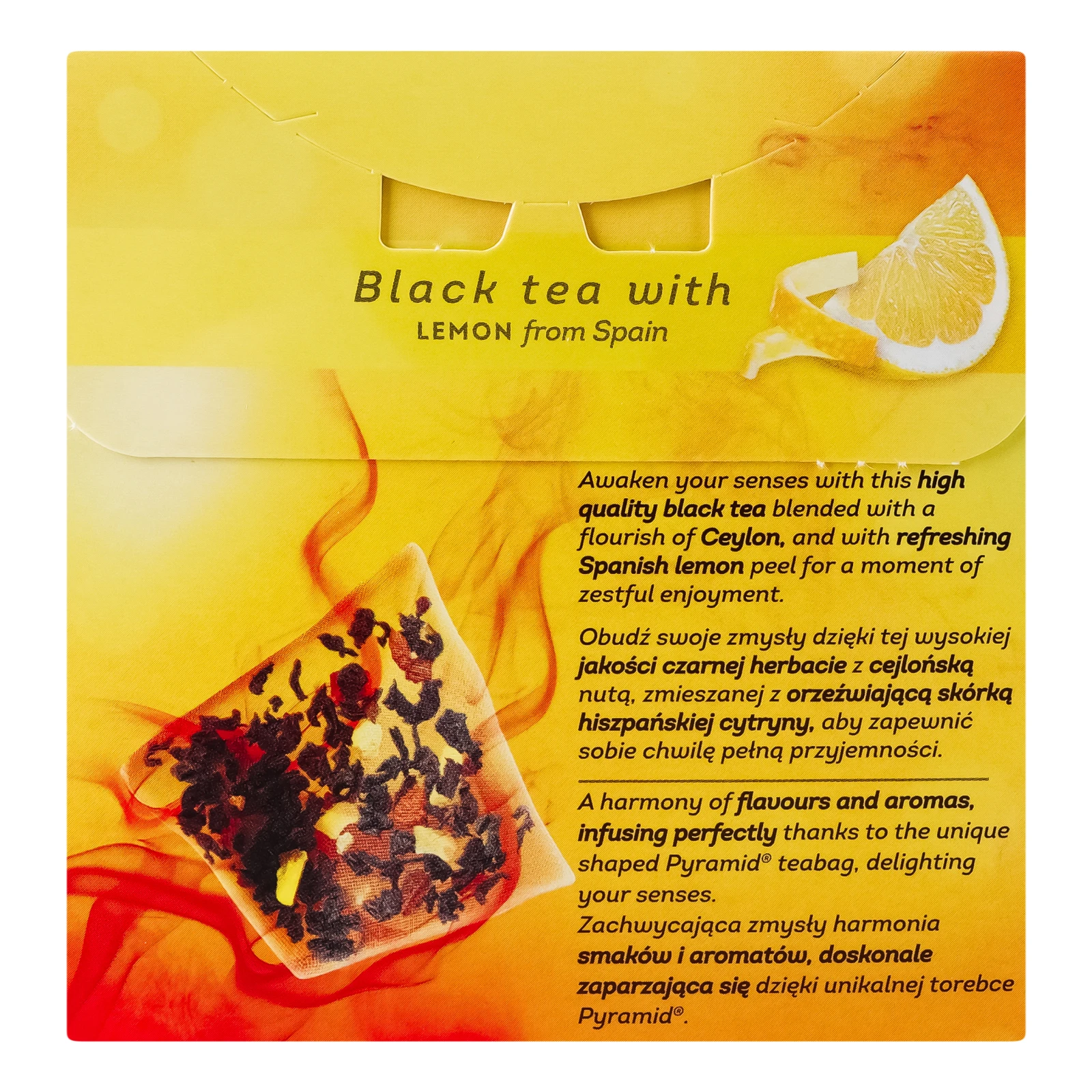 Чай Lipton Lemon чорний ароматизований 20шт 34г фото 2