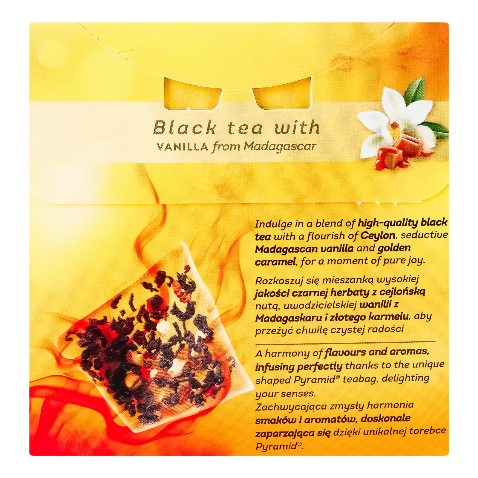 Чай Lipton Vanilla caramel чорний ароматизований 20шт 34г Фото №:2