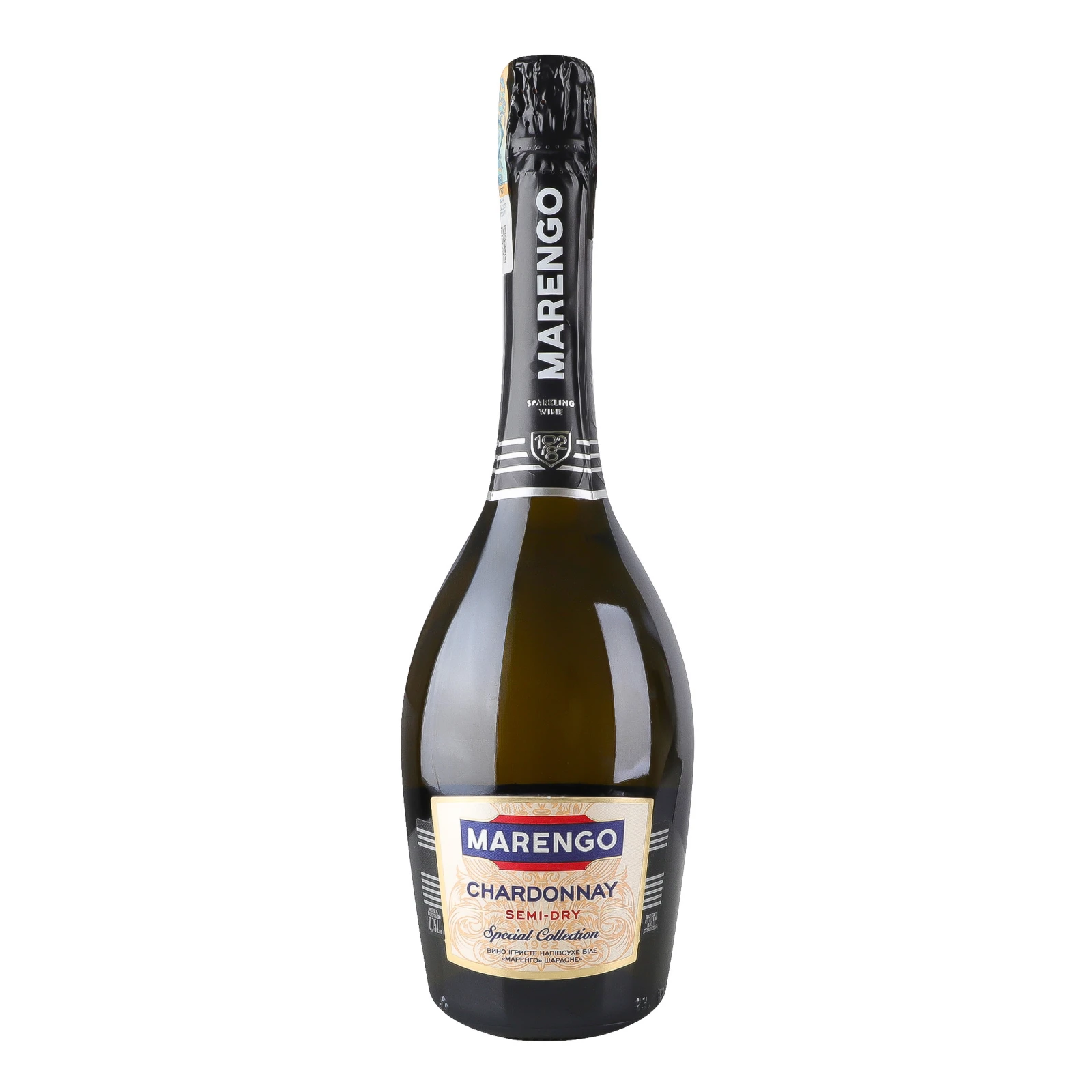 Вино ігристе  Marengo Шардоне біле напівсухе 10-13.5% 0.75л Фото №:1