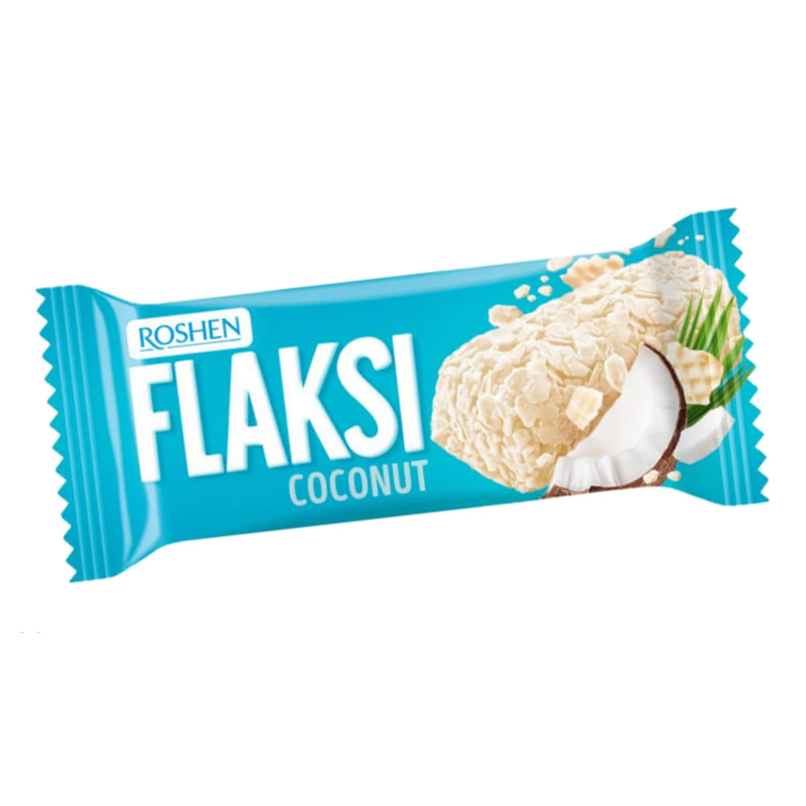 Цукерки Roshen Flaksi кокос з вафельними пластівцями Фото №:1