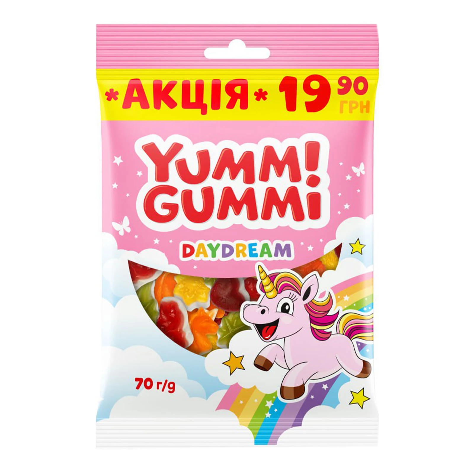 Цукерки желейні Roshen 70г Yummi Gummi Daydream Акція Фото №:1