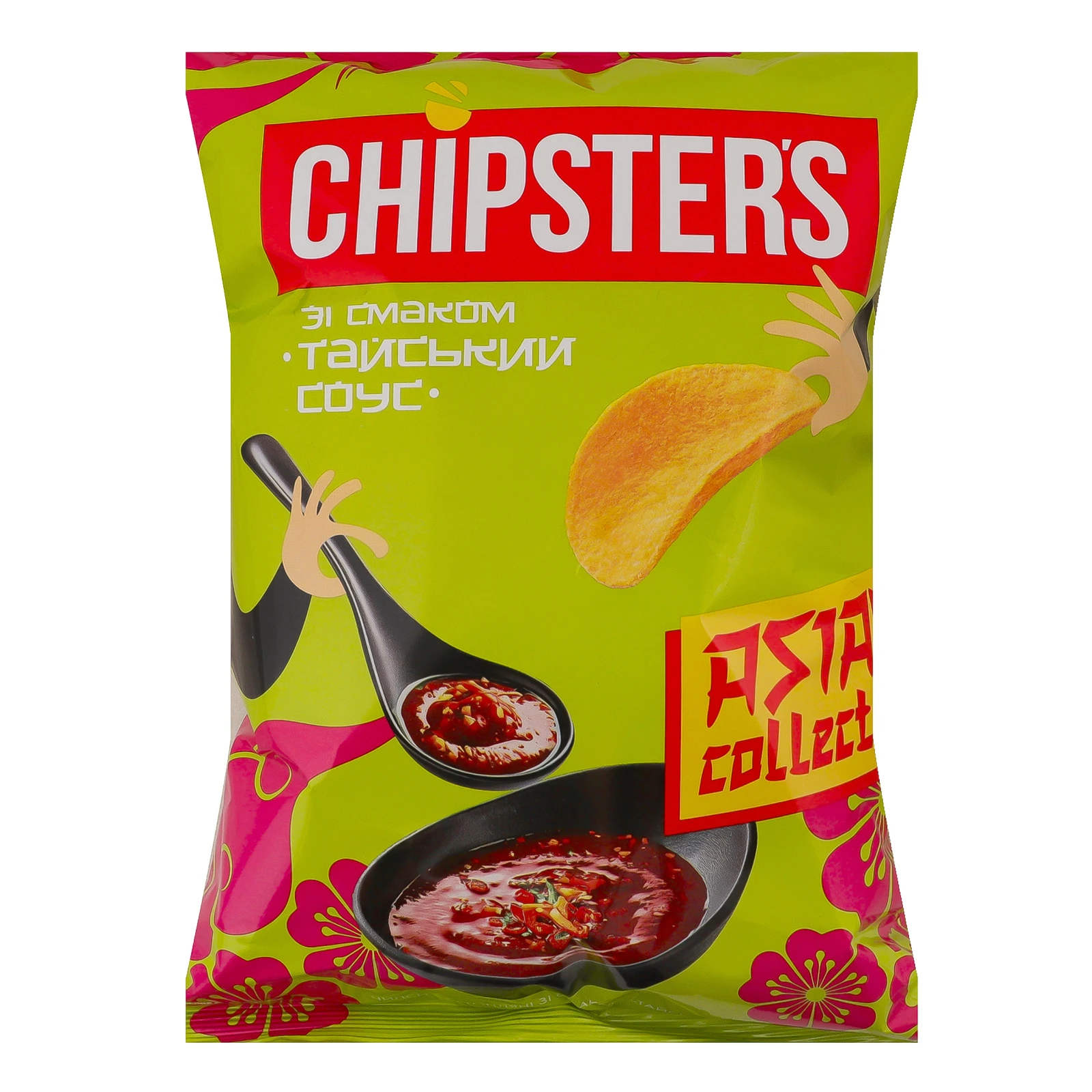 Чипси Chipster's Asian collection картопляні зі смаком Тайський соус 100г