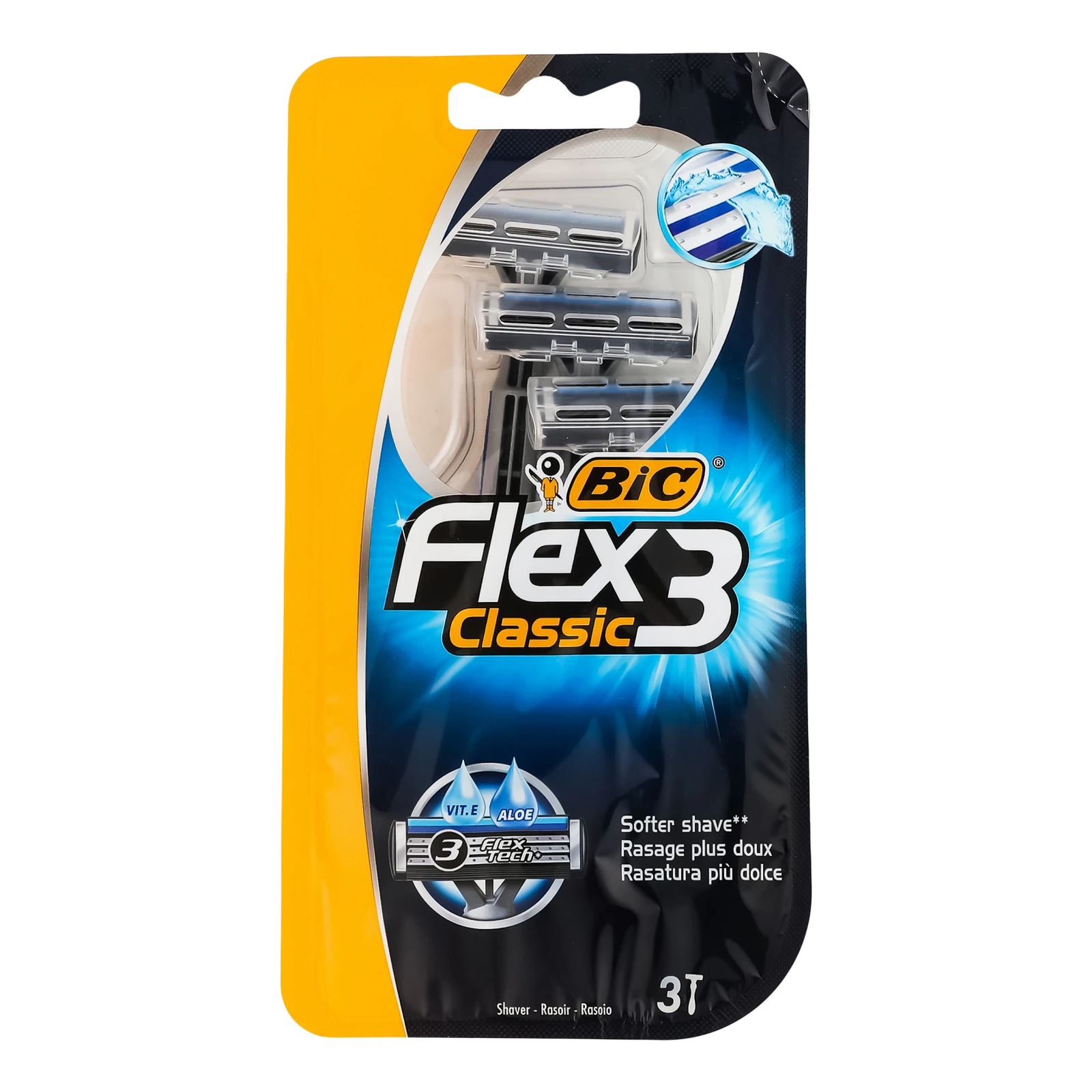 Бритва BiC Classic Flex 3 з трьома лезами 3шт Фото №:1