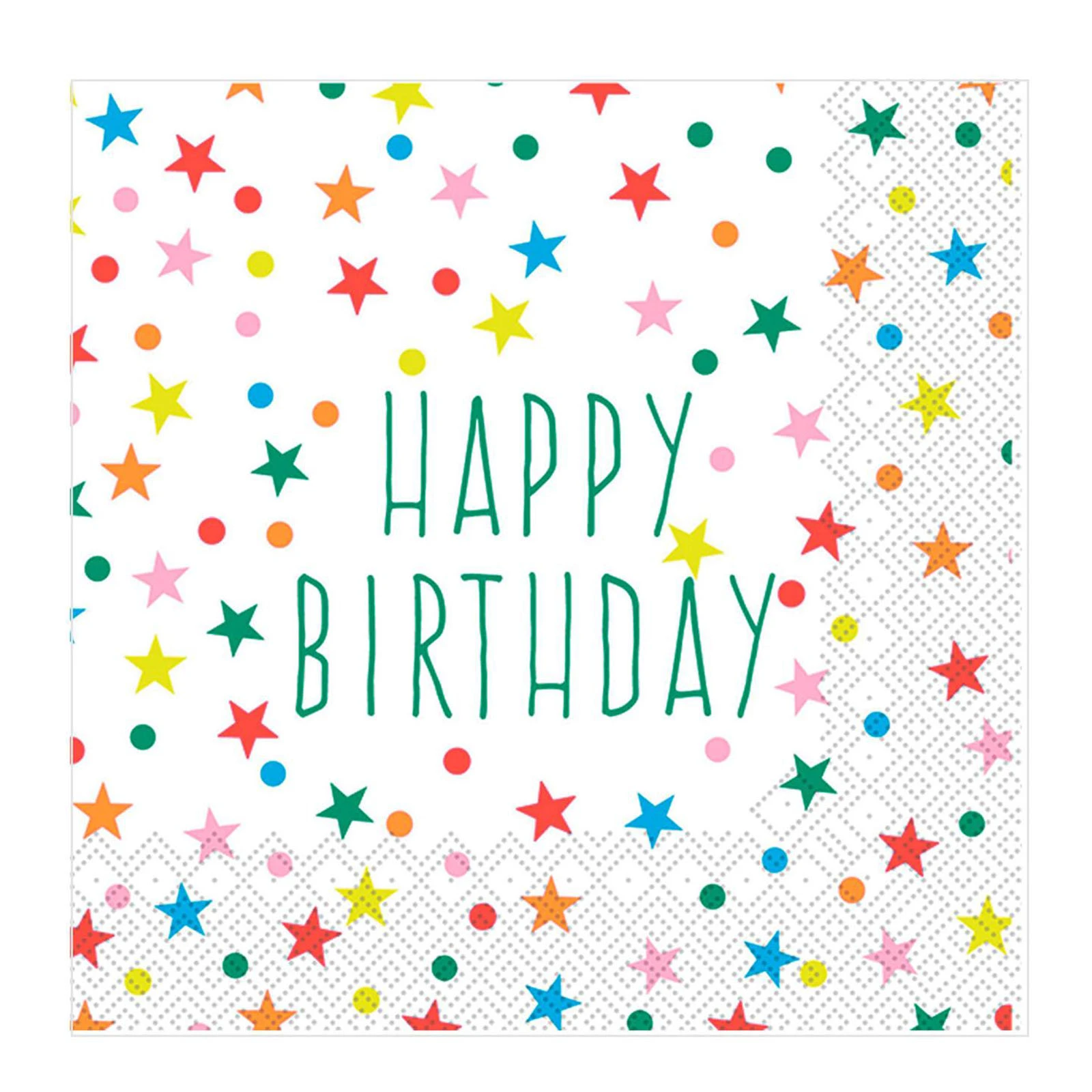 Серветки паперові Silken Birthday`s Stars 3333см 3шар Фото №:1