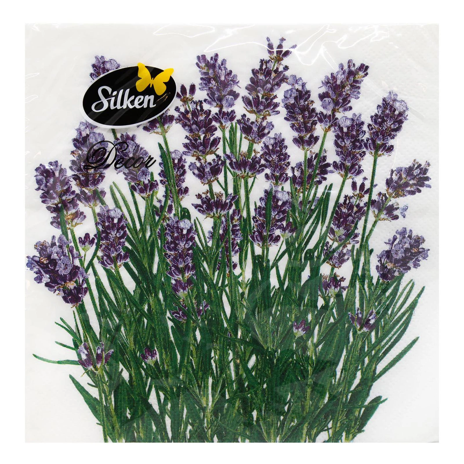 Серветки паперові Silken Лаванда 3333см 3шар Фото №:2
