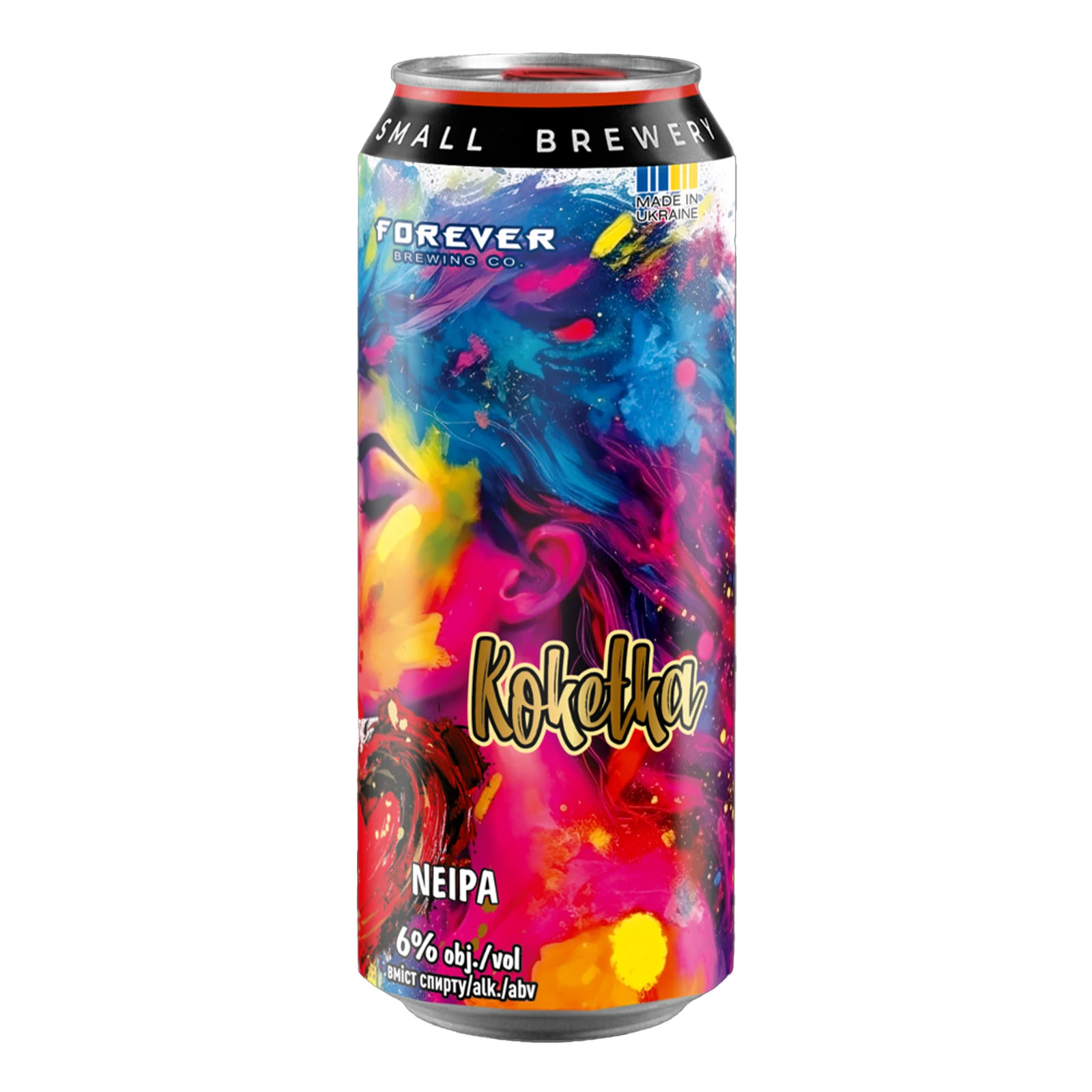 Пиво Forever Koketka Neipa світле нефільтроване 6% 0.5л