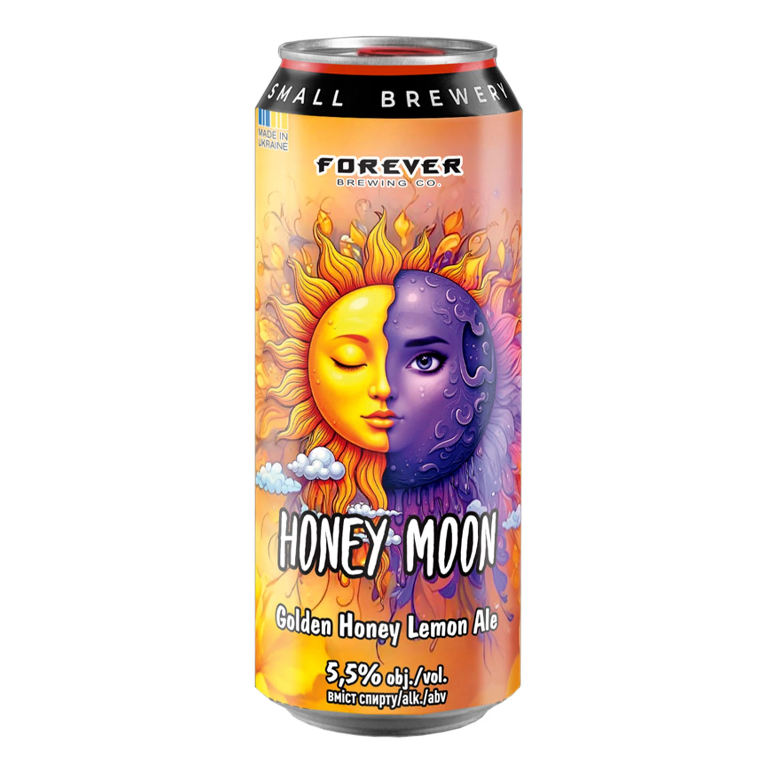 Пиво Forever Honey Moon світле нефільтроване 5.5% 0.5л