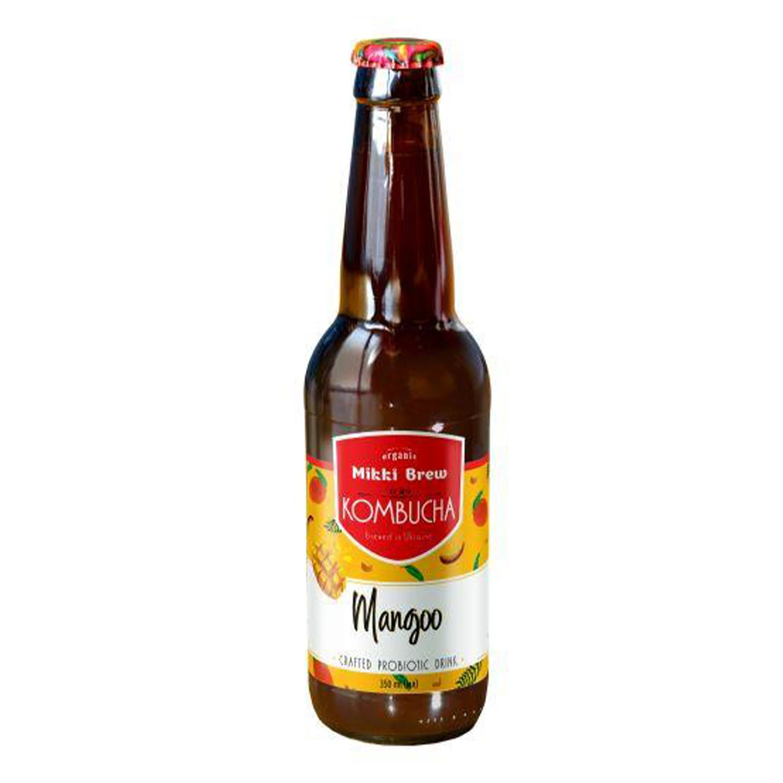 Напій Mikki Brew комбуча безалкогольний слабогазований Mangoo 350мл Фото №:1