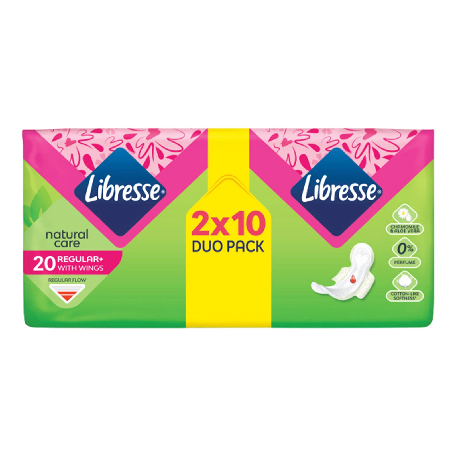 Прокладки гігієнічні Libresse Natural Care Regular 20шт