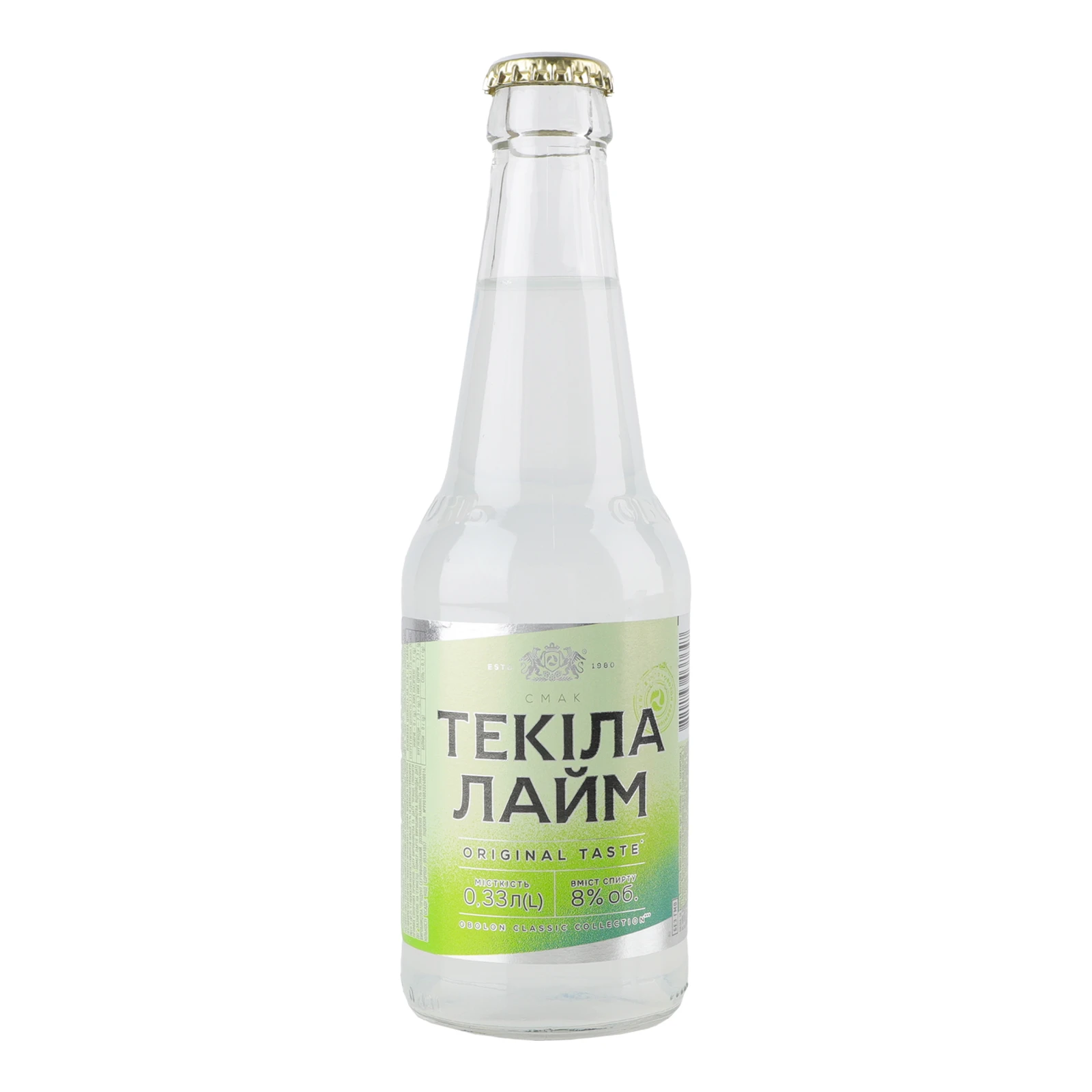 Напій слабоалкогольний Оболонь Текіла Лайм сильногазований 8% 0.33л Фото навігації №:1