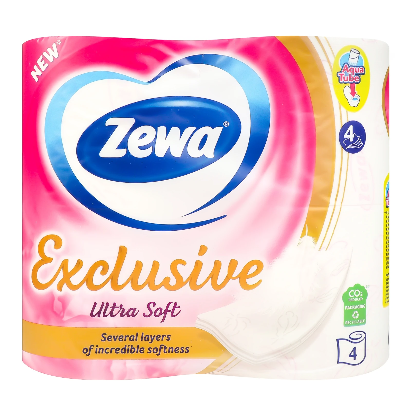 Папір туалетний Zewa Exclusive Ultra Soft 4-х шаровий 4шт Фото навігації №:1