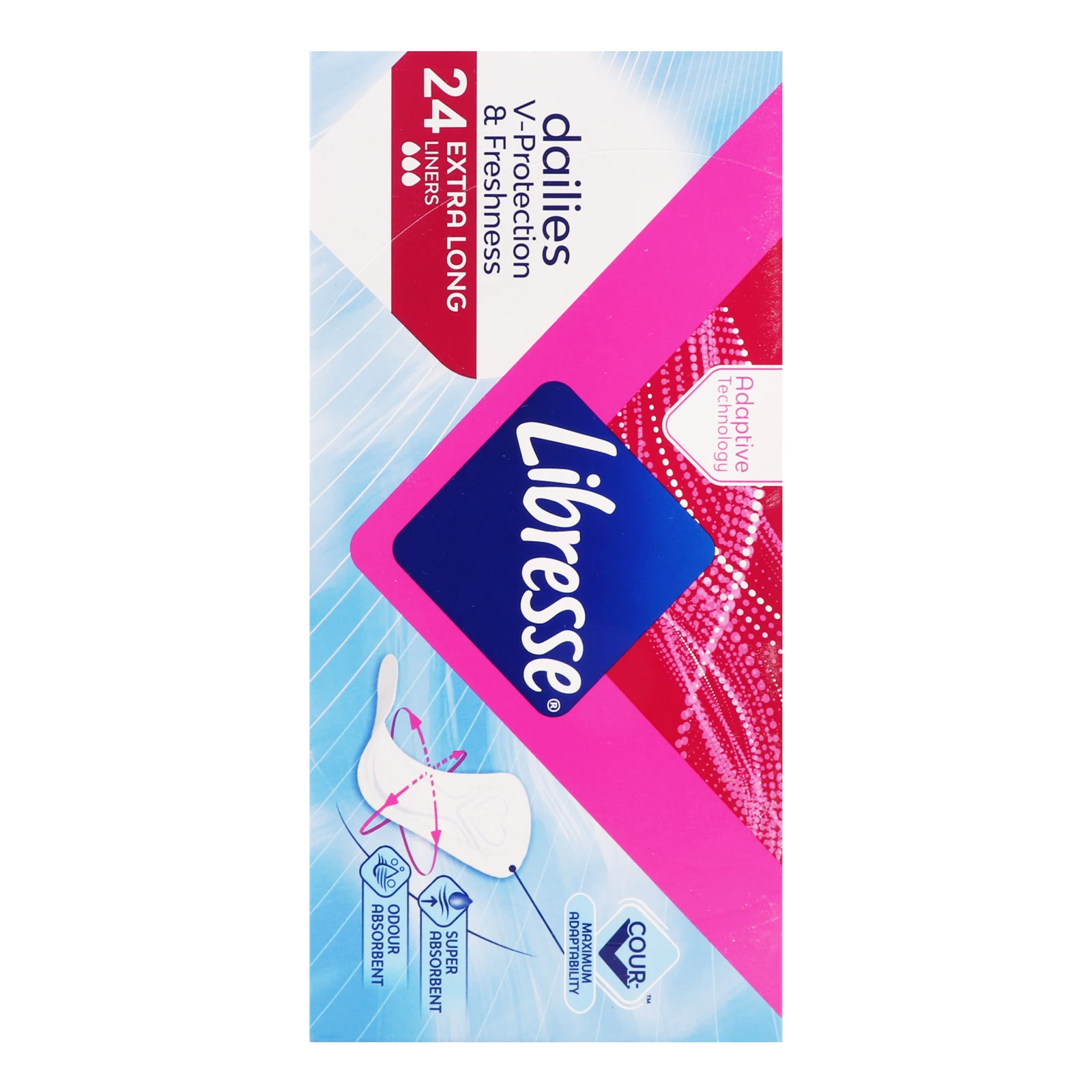 Прокладки щоденні Libresse Dailies Fresh Extra Long 24шт Фото №:2