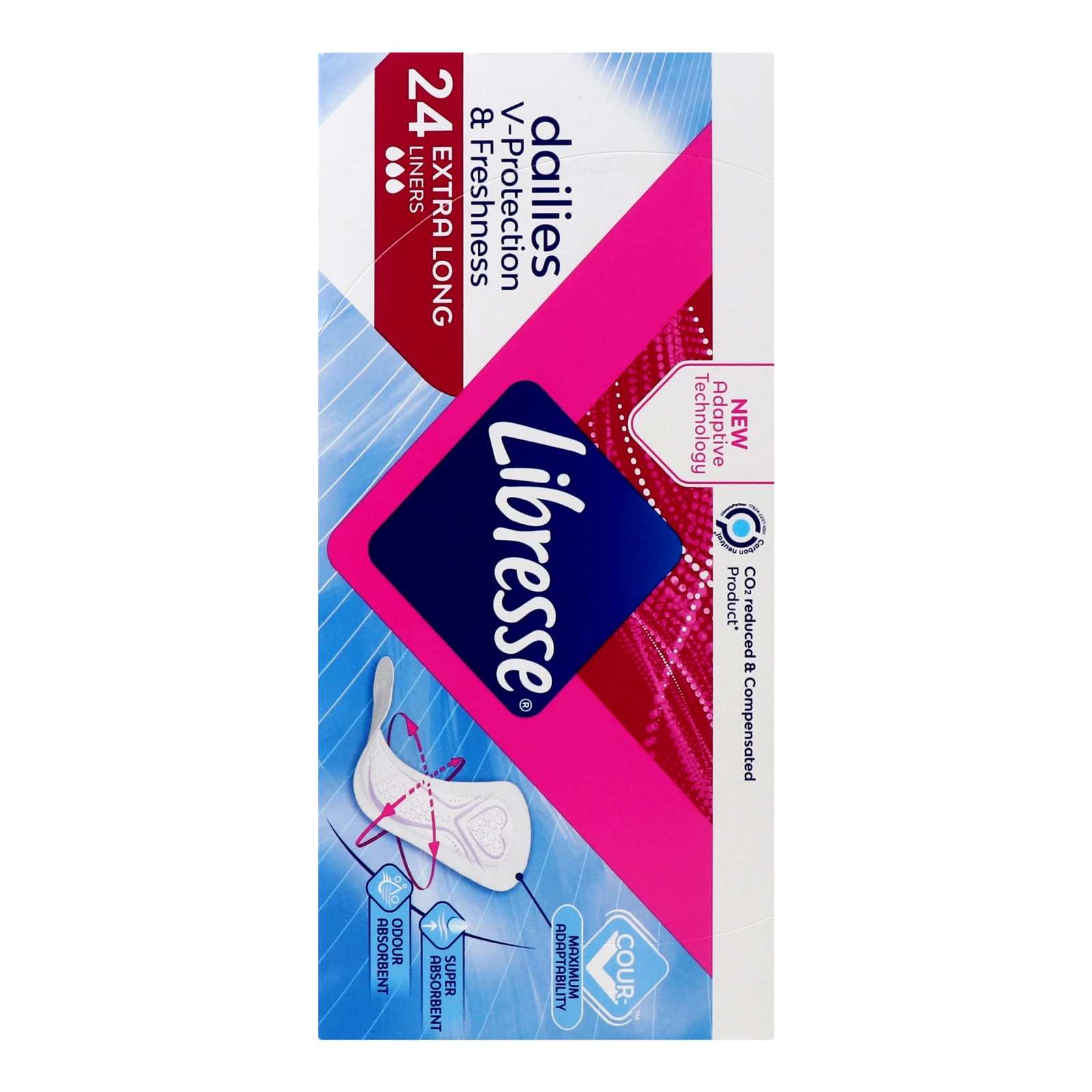 Прокладки щоденні Libresse Dailies Fresh Extra Long 24шт Фото №:2