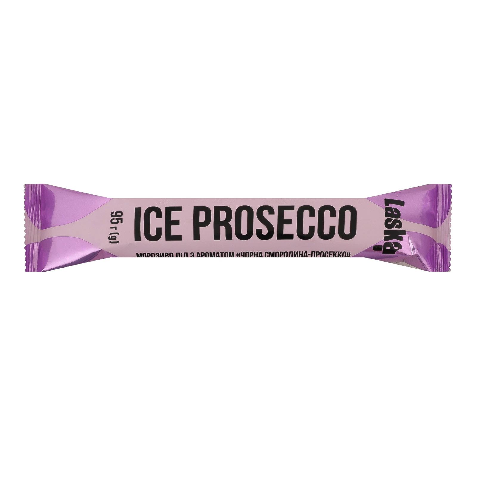 Морозиво Laska Ice Prosecco Чорна смородина-Просекко лід 95г Фото №:1
