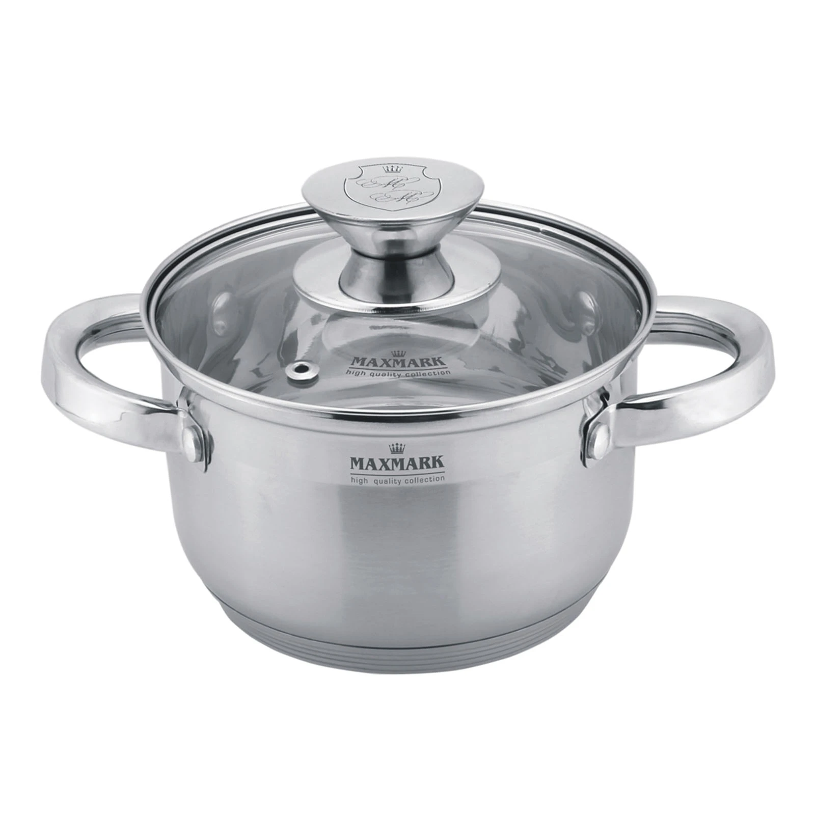 Каструля Maxmark MK-3701 з кришкою 1,5л/16см нерж.сталь/скло Фото №:1