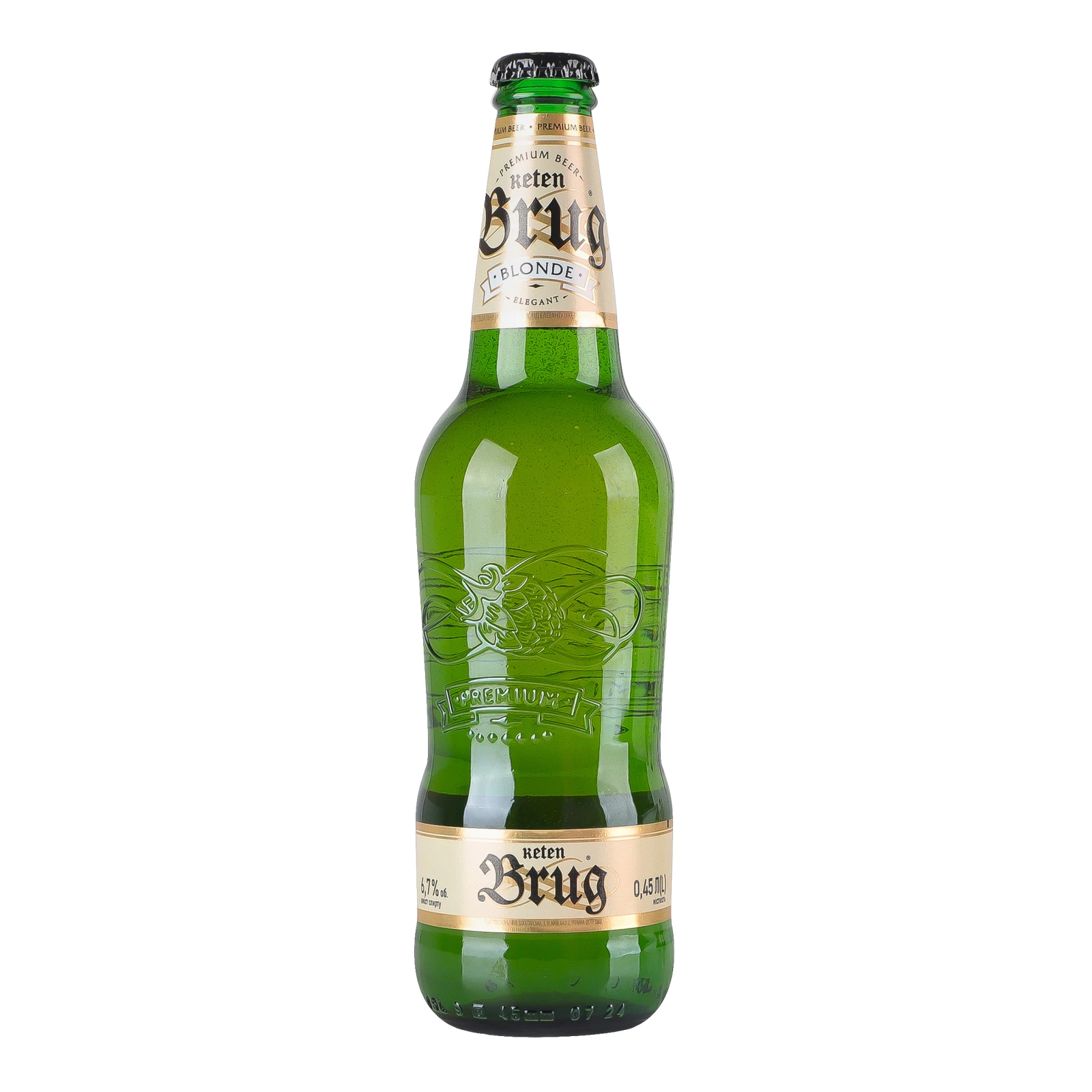 Пиво Keten Brug Blonde Elegant світле пастеризоване 6.7% 0.45л Фото №:1