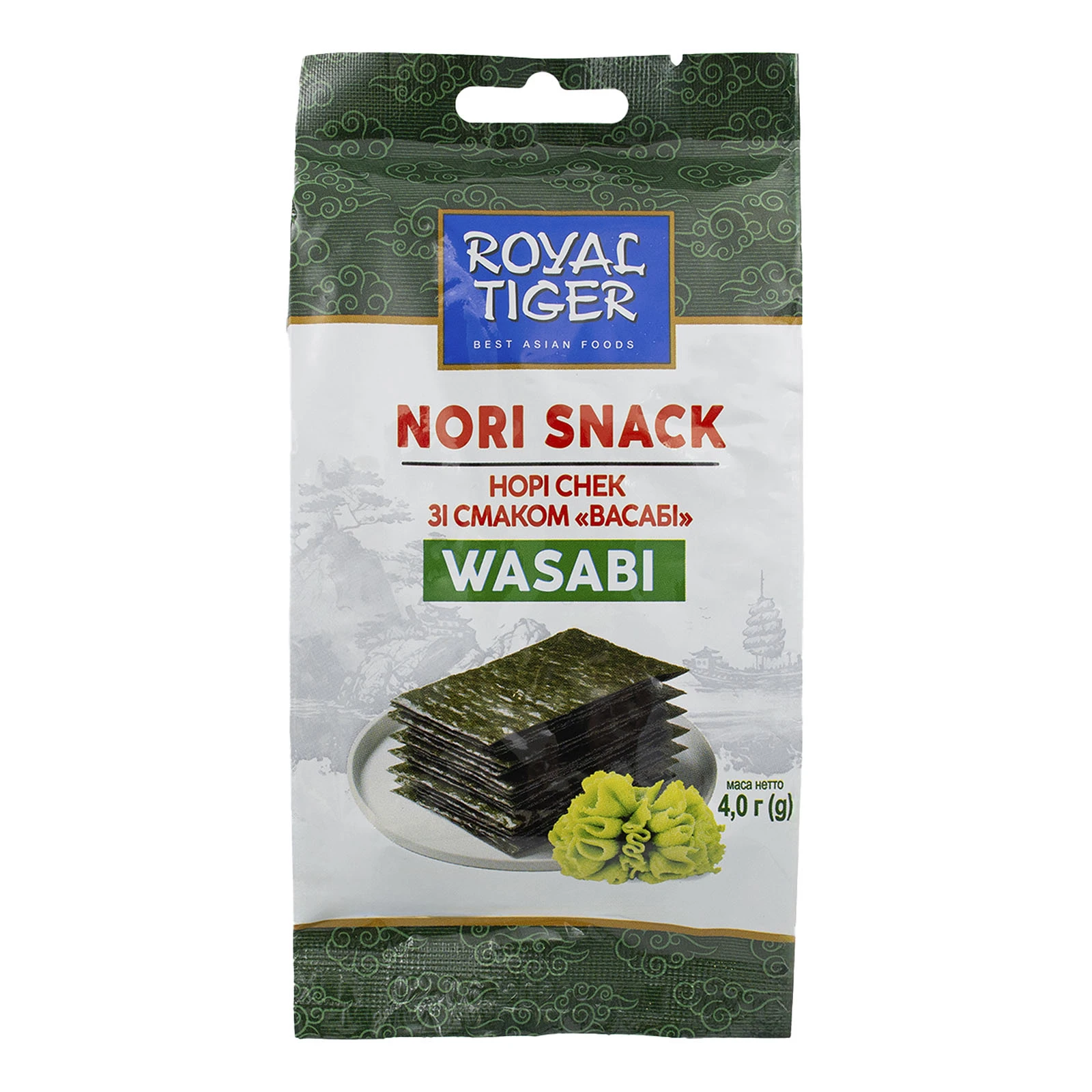 Снек норі Royal Tiger зі смаком васабі 4г Фото №:1