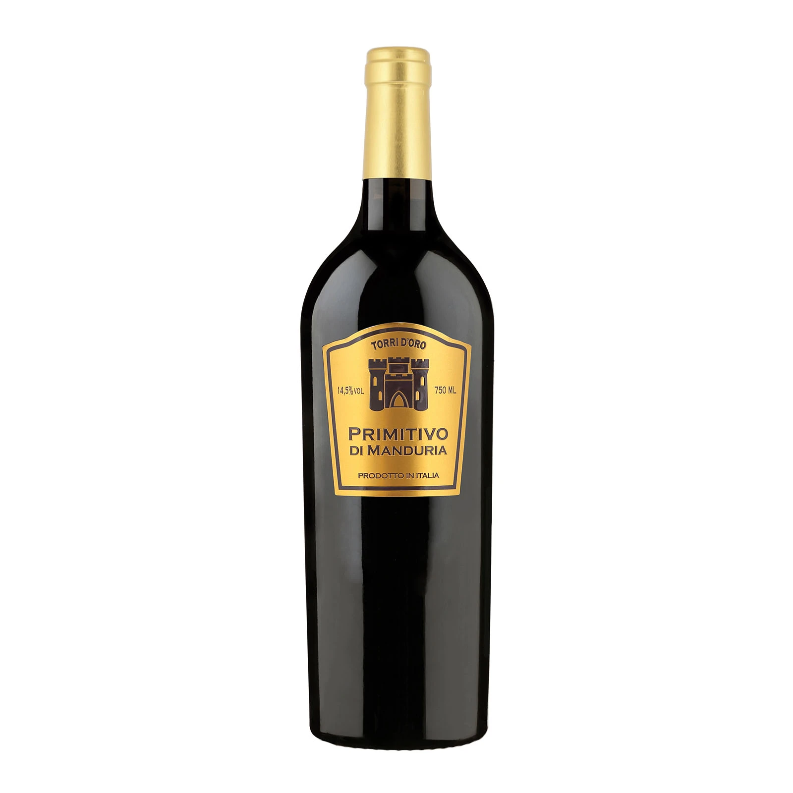 Вино Torri d`oro Primitivo di Manduria IGT червоне сухе 14.5% 0.75л Фото навігації №:1