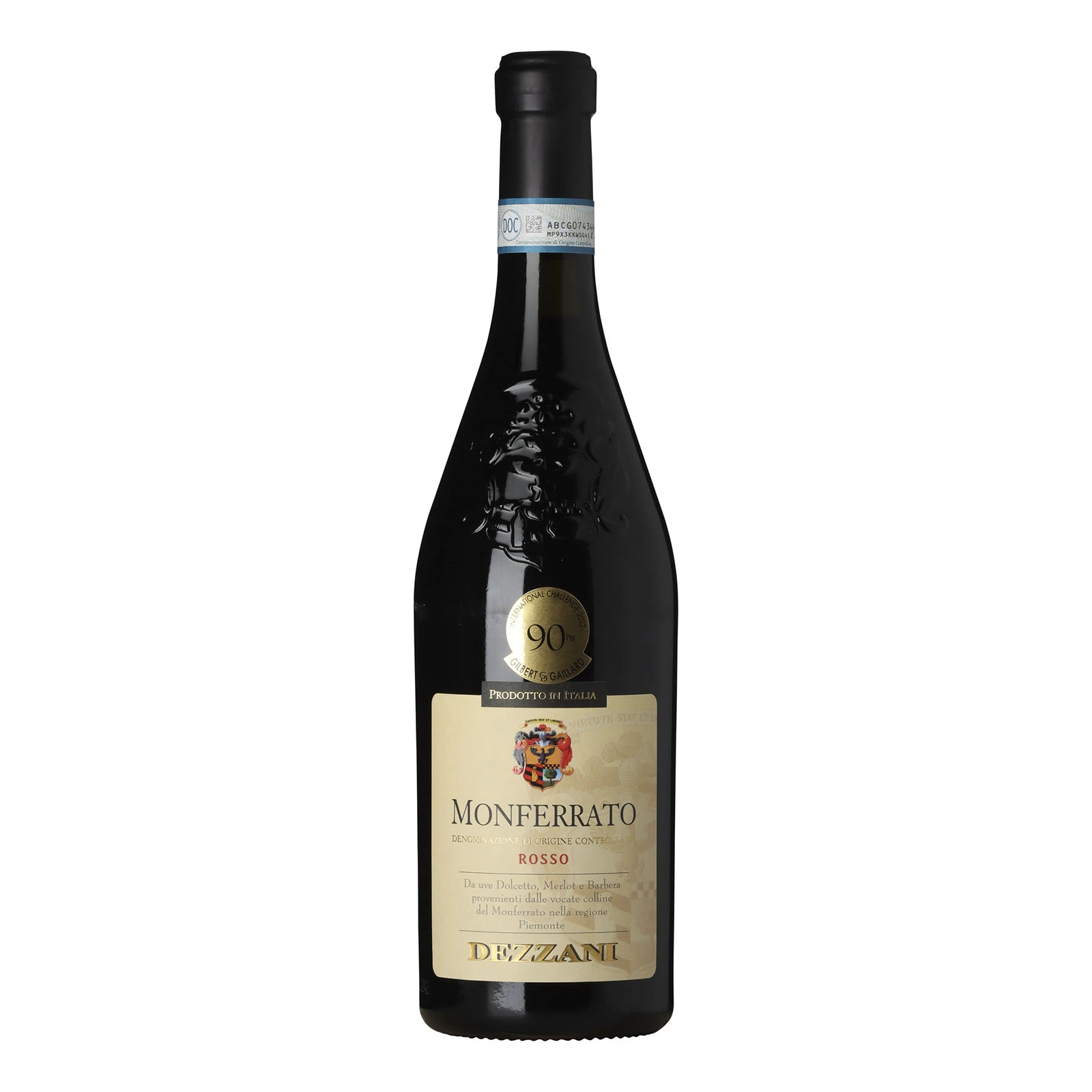 Вино Dezzani Monferrato Rosso DOC червоне сухе 14% 0.75л