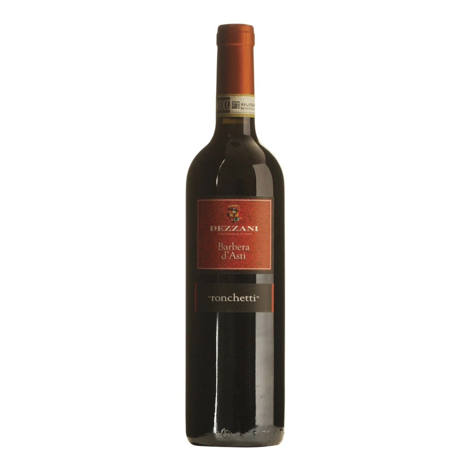 Вино Dezzani Barbera d’Asti Ronchetti DOCG червоне сухе 14% 0.75л