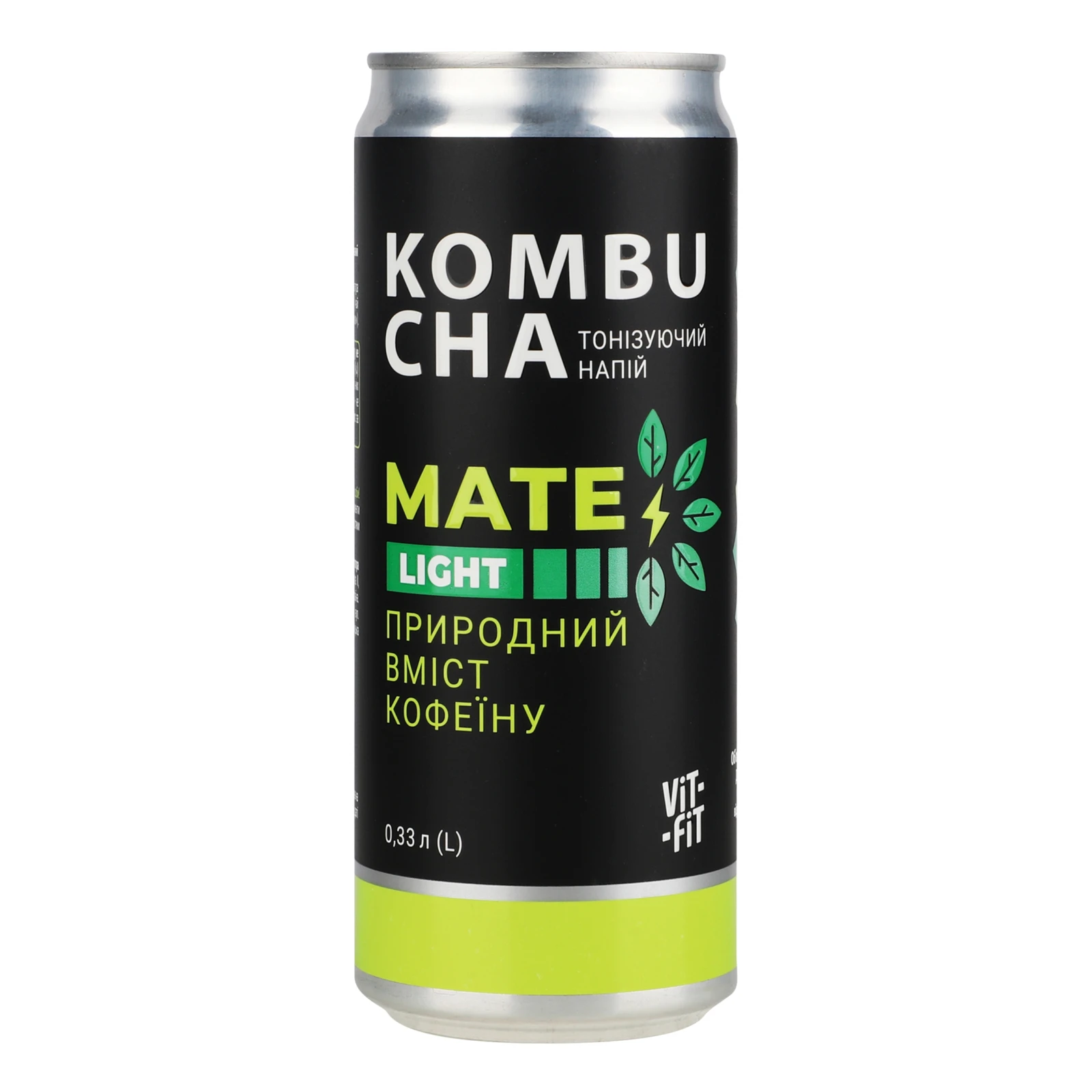 Напій Vit-Fit Kombucha Mate Light фільтрований непастеризований бродіння 330мл Фото №:1