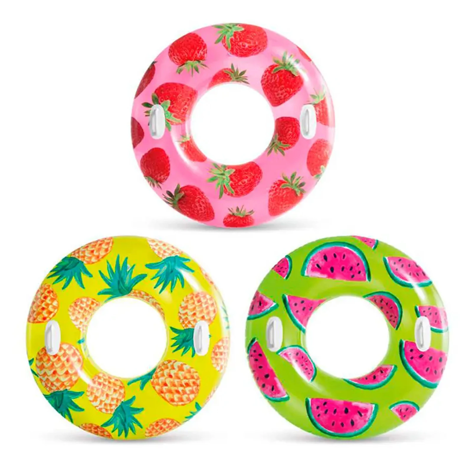 Круг Intex 56261 107см 2 ручки 3 кольори від 9 років макс вага 80кг Фото №:1