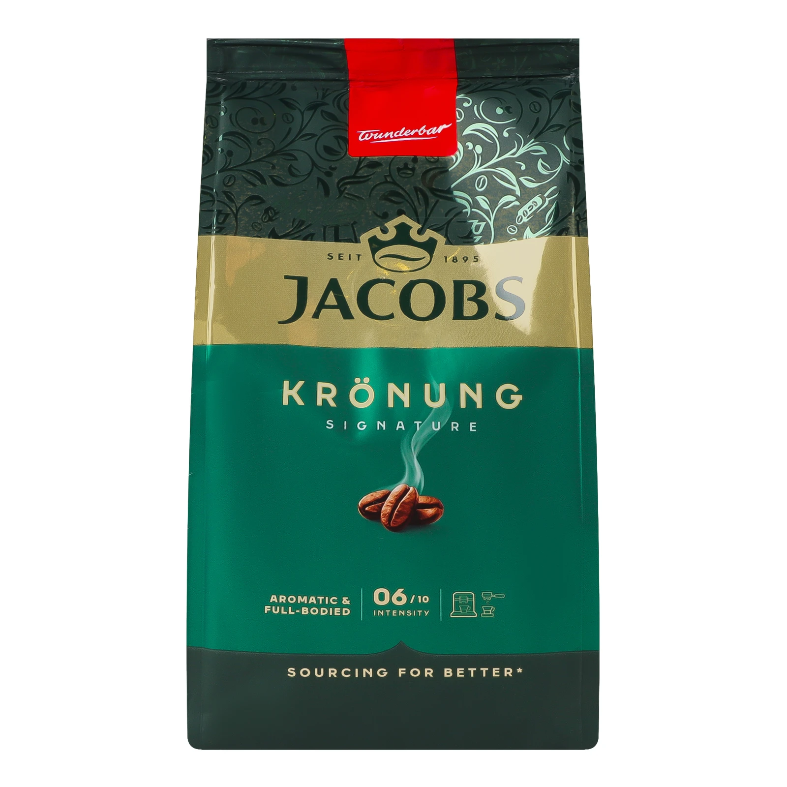 Кава Jacobs Kronung натуральна смажена в зернах 250г Фото навігації №:1