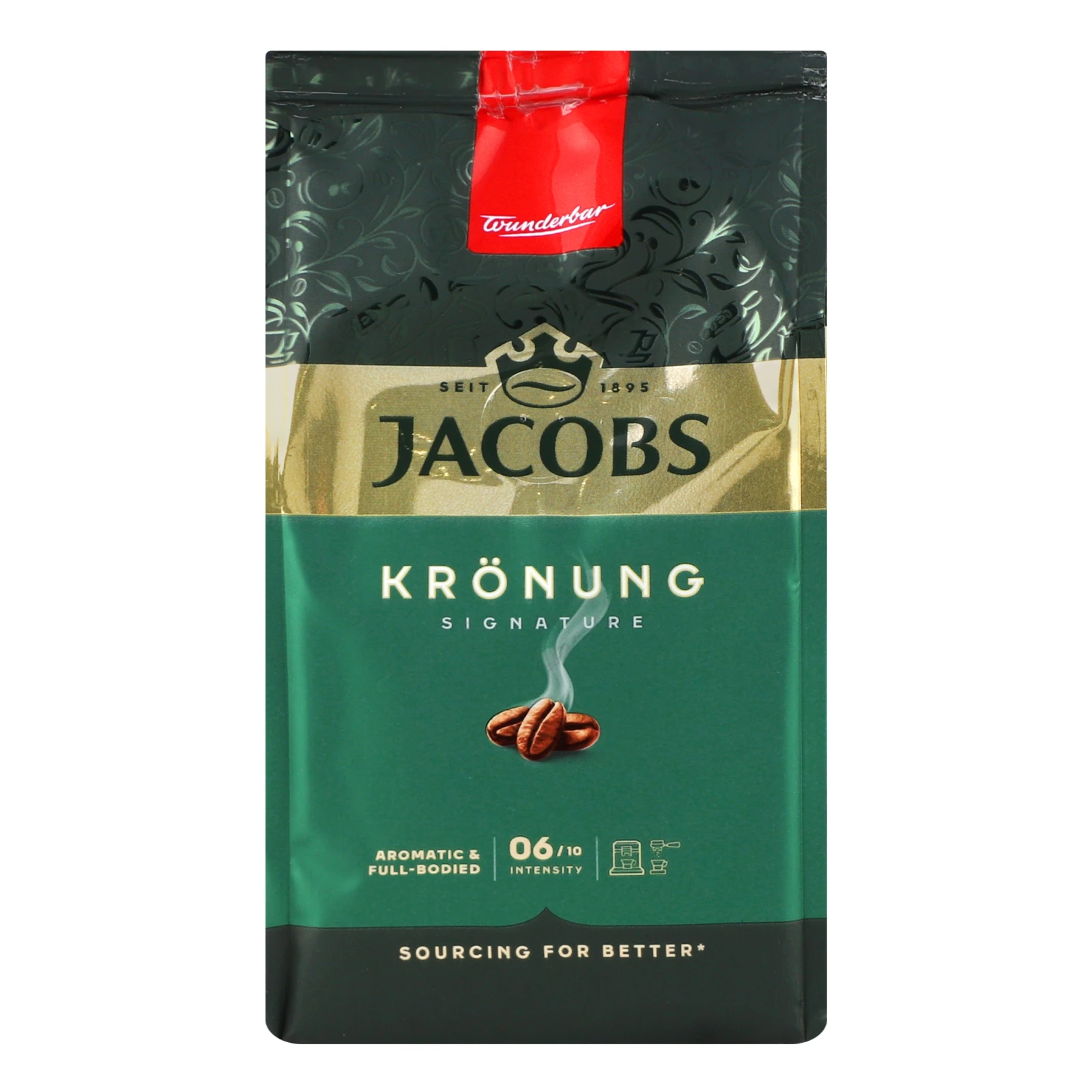 Кава Jacobs Kronung натуральна смажена в зернах 250г Фото №:1