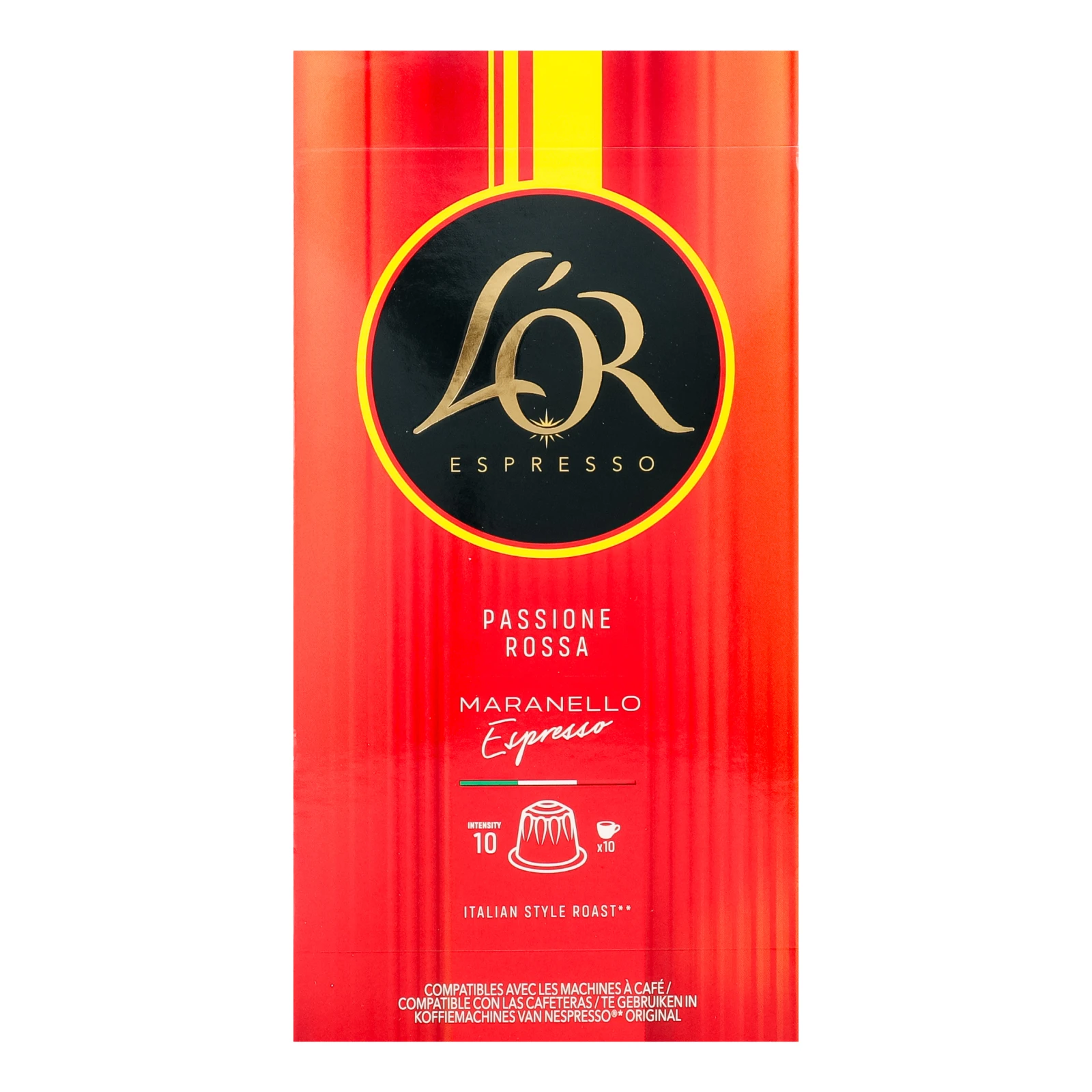 Кава L`OR 52г Espresso Maranello Passione rossa мелена в капсулах Новинка Фото №:1