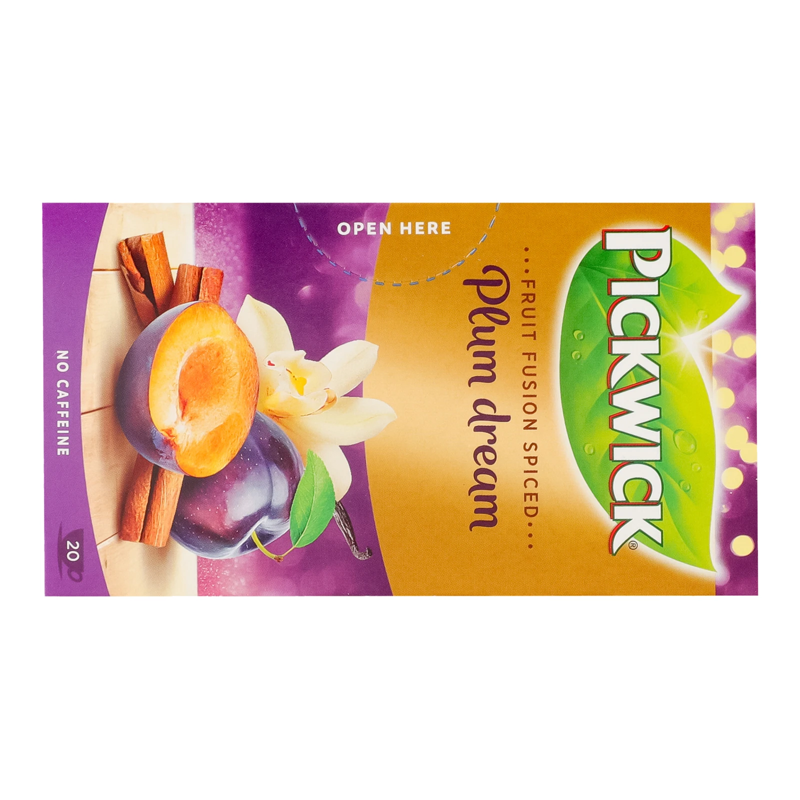 Чай Pickwick Plum dream фруктово-трав'яний ароматизований з корицею, сливою та ваніллю 20*2г Фото №:2