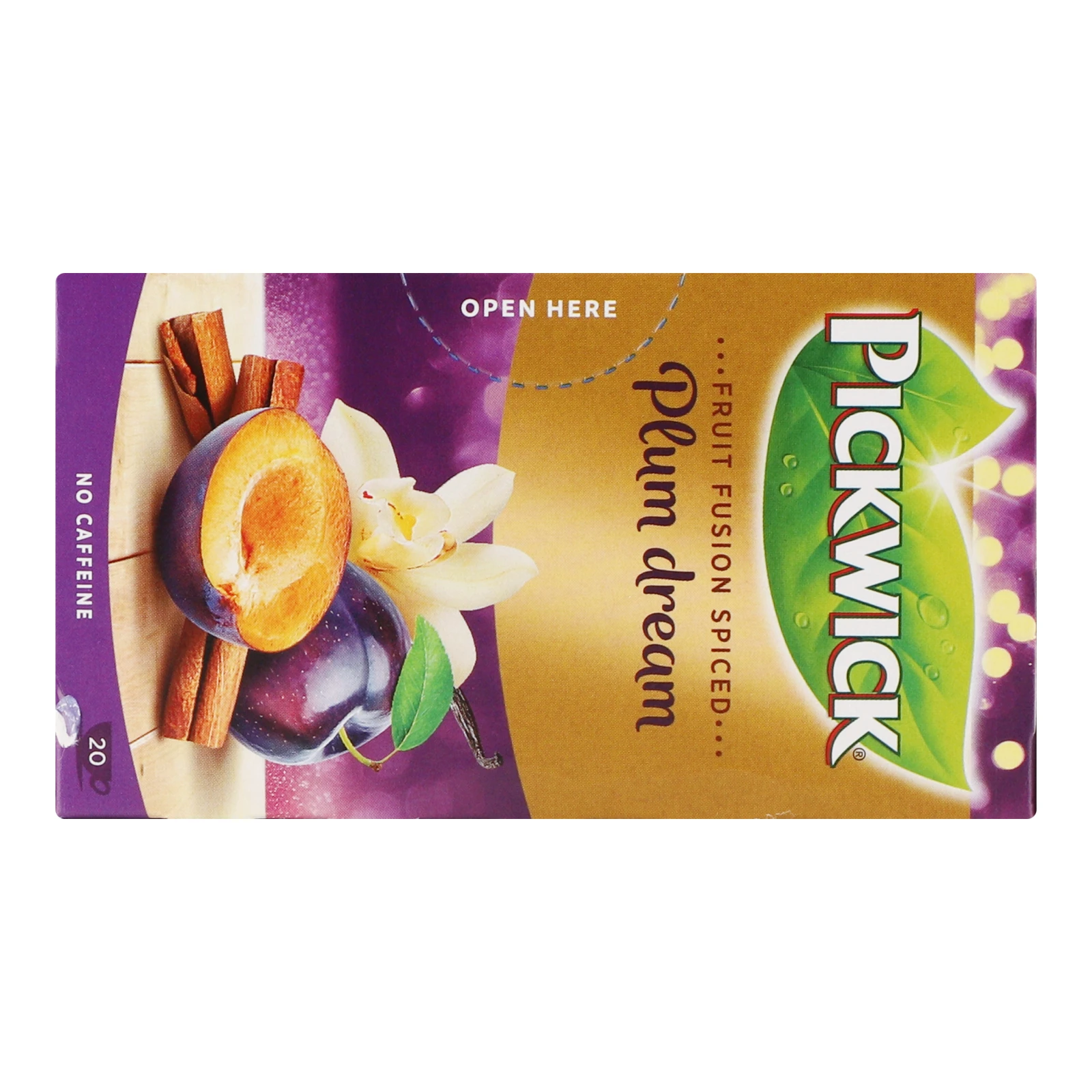 Чай Pickwick Plum dream фруктово-трав'яний ароматизований з корицею, сливою та ваніллю 20*2г Фото №:2