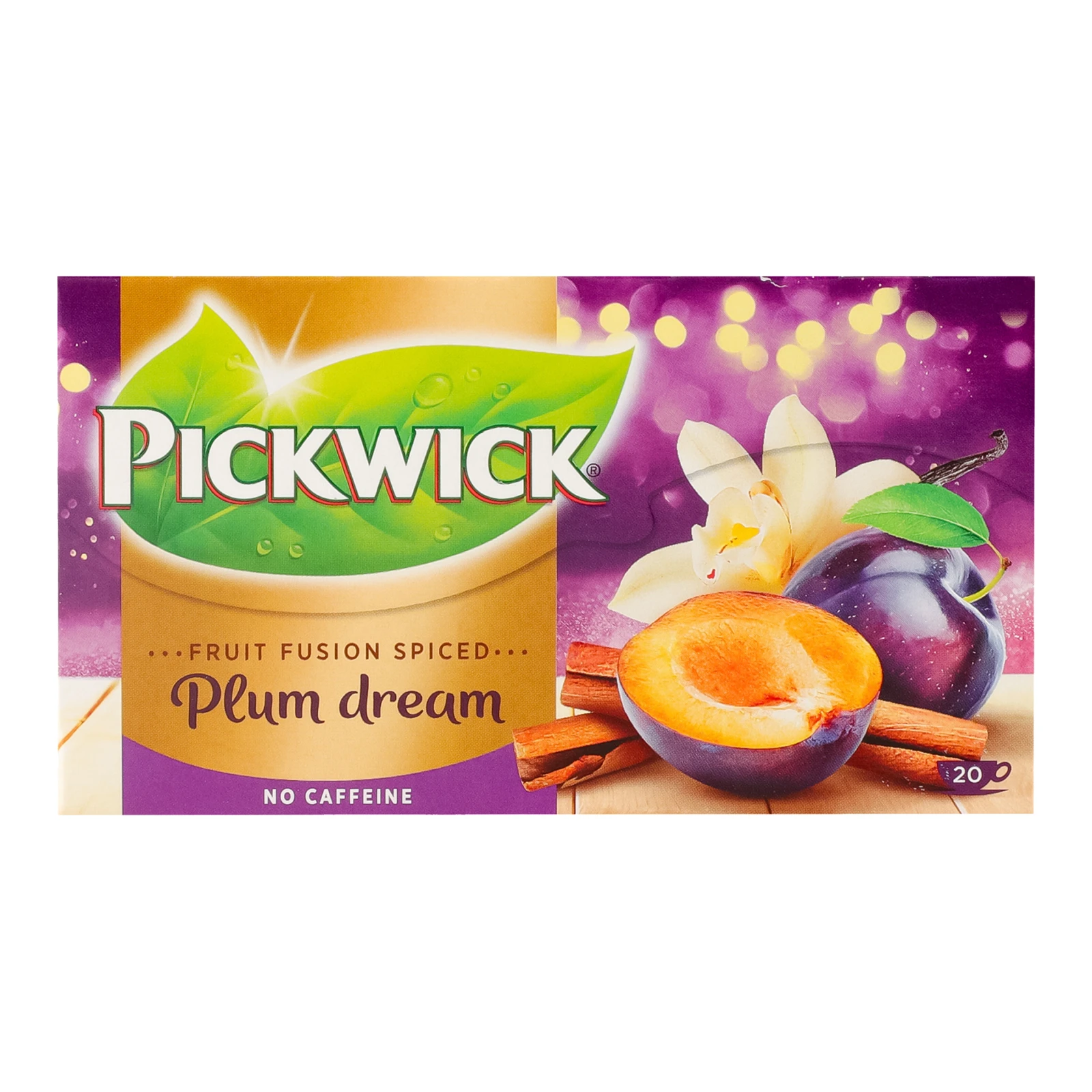 Чай Pickwick Plum dream фруктово-трав'яний ароматизований з корицею, сливою та ваніллю 20*2г Фото №:1